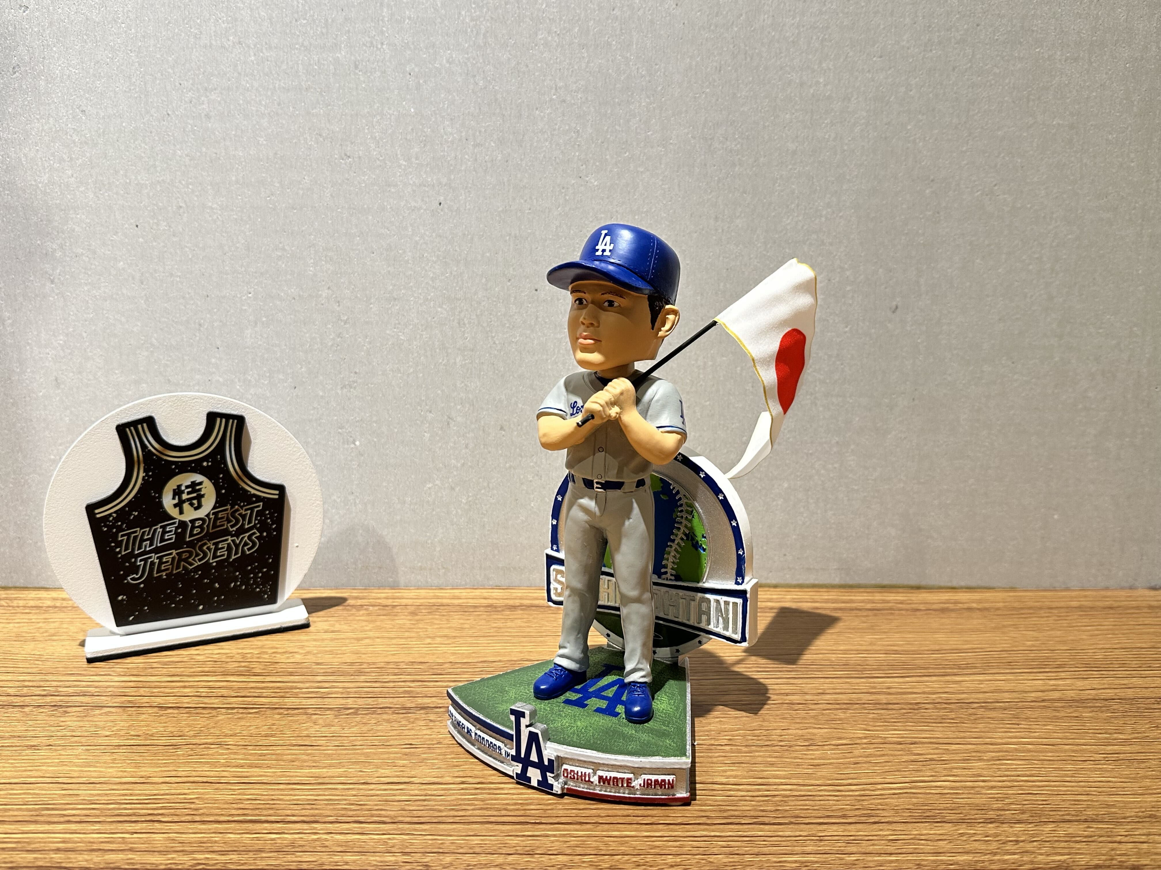 MLB公仔 Shohei Ohtani Los Angeles Dodgers 洛杉磯道奇 大谷翔平 日本國旗 公仔 Foco Bobblehead 搖頭娃娃 全新含盒裝
