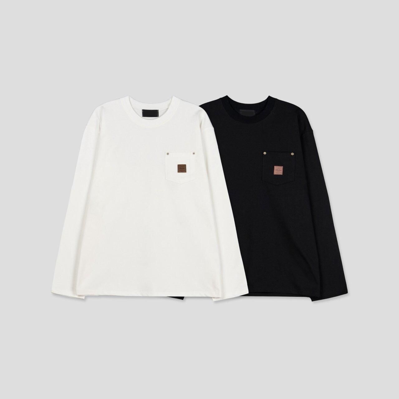 淨色袋口長袖衫 T5811