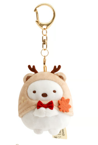 角落生物堂 宮島限定 奈良鹿白熊手玉匙扣