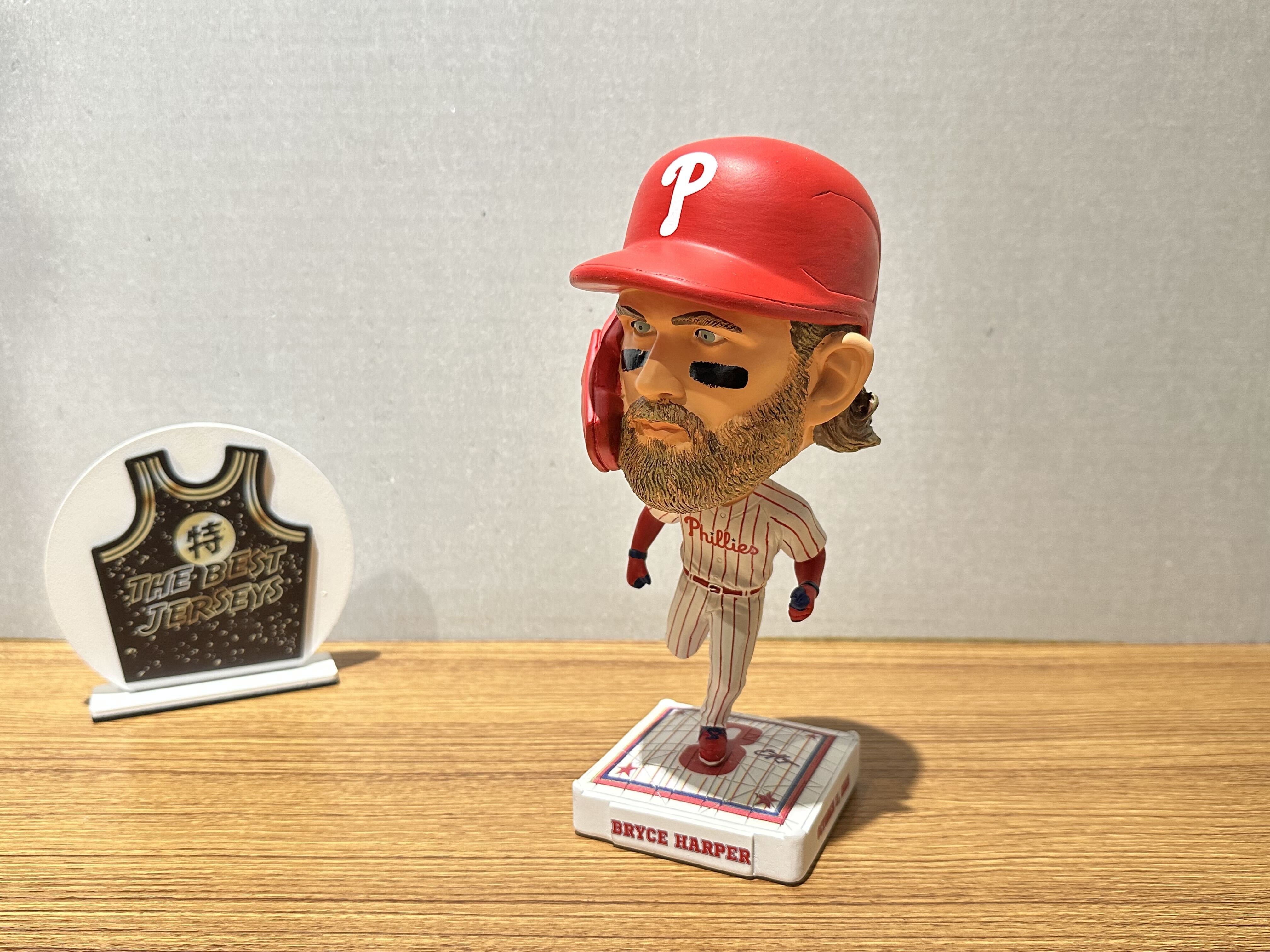 MLB公仔 Bryce Harper Philadelphia Phillies 費城費城人 季後賽跑壘 怒視 大頭 公仔 Foco Bighead Bobblehead 搖頭娃娃 全新含盒裝