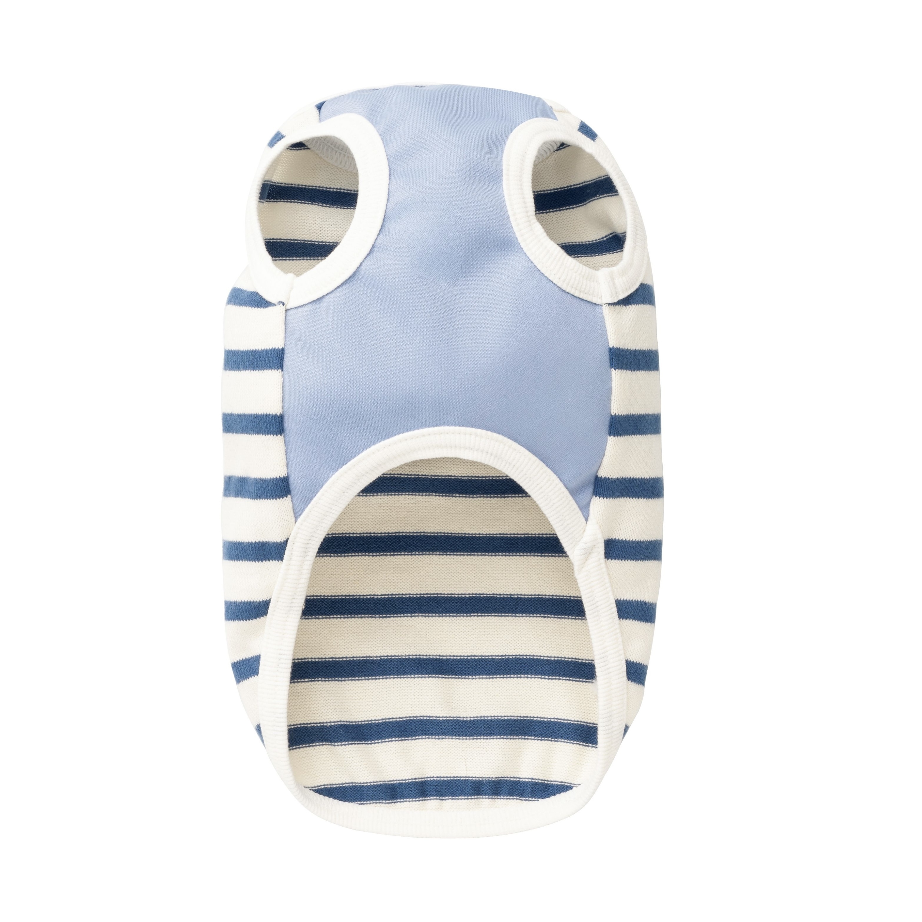 LaLaRelax 日本遠紅外線機能衣 條紋針織 春 x 秋款｜藍x米  BORDER KNIT