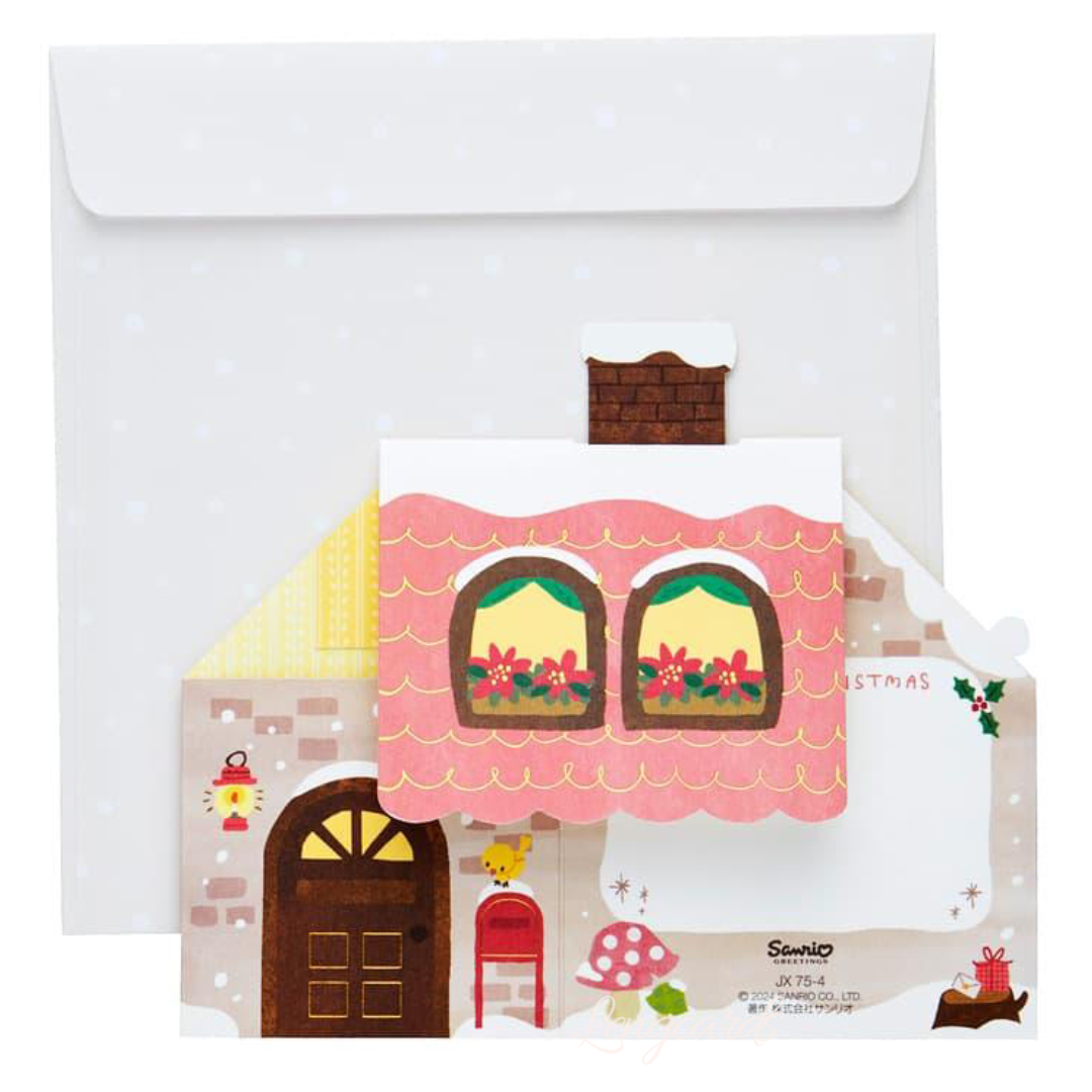 My Melody聖誕小屋立體聖誕卡(平行進口)