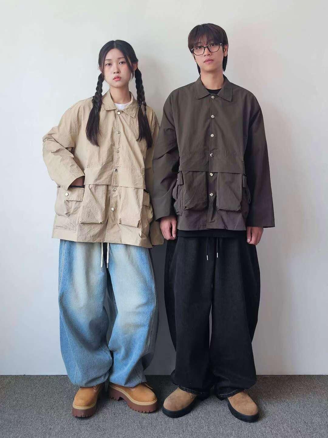 淨色反領開胸外套 F&c-102JK