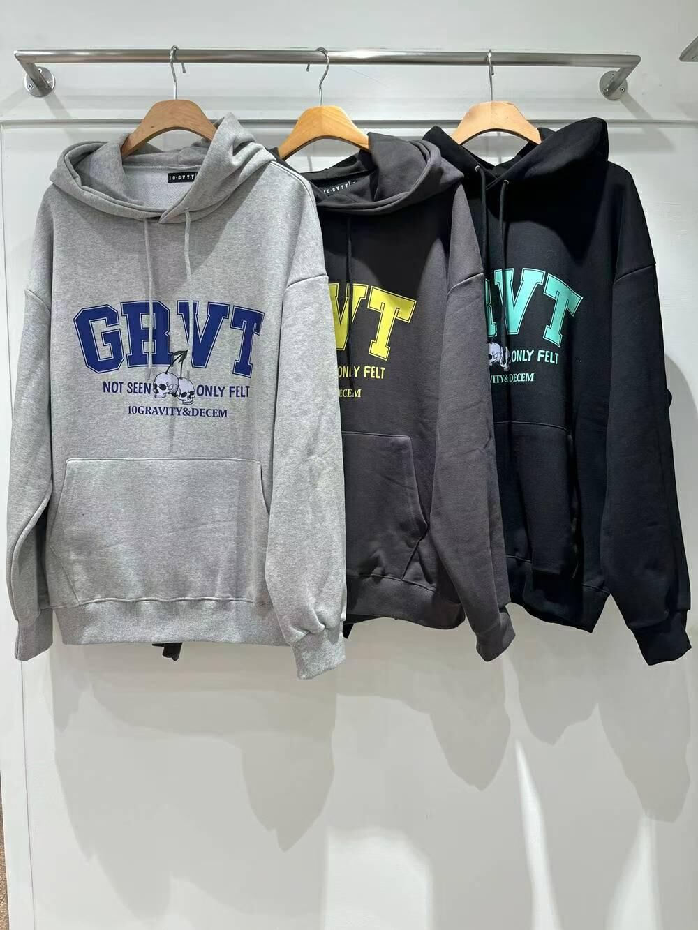 英文字圖案連帽衛衣 10.GVTY-0239T