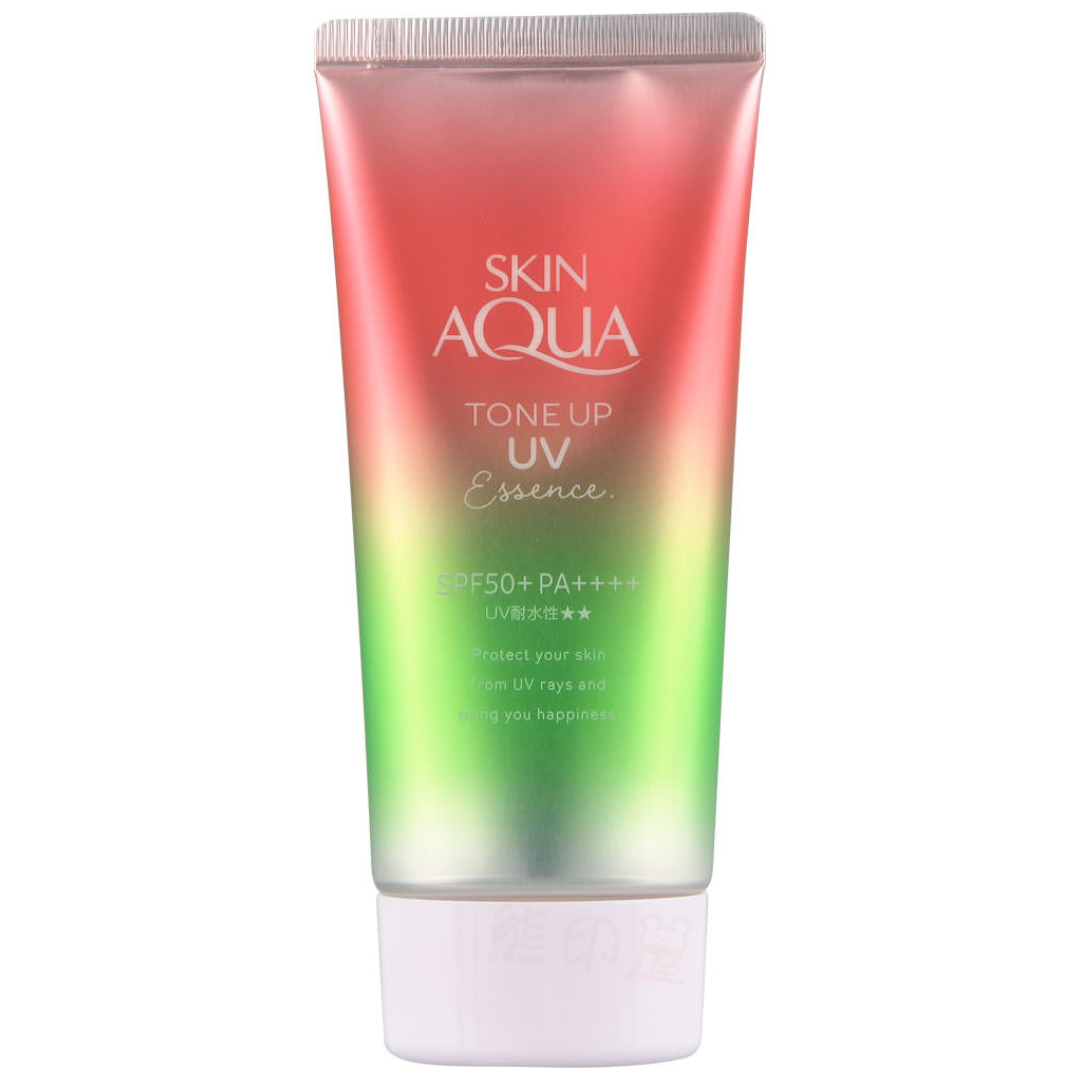日本Sunplay Aqua 美肌亮膚防曬隔離霜(玫瑰粉紅) SPF50+ PA++++ 80G 日本製 (紅)