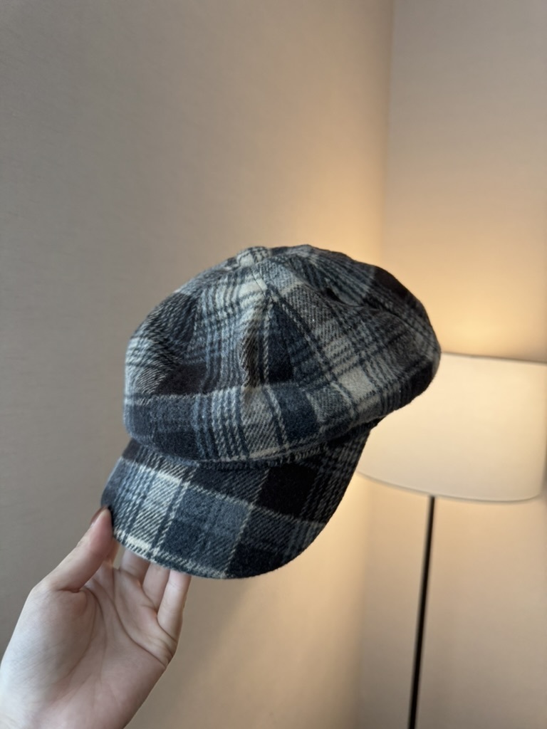 P21 毛料格紋帽