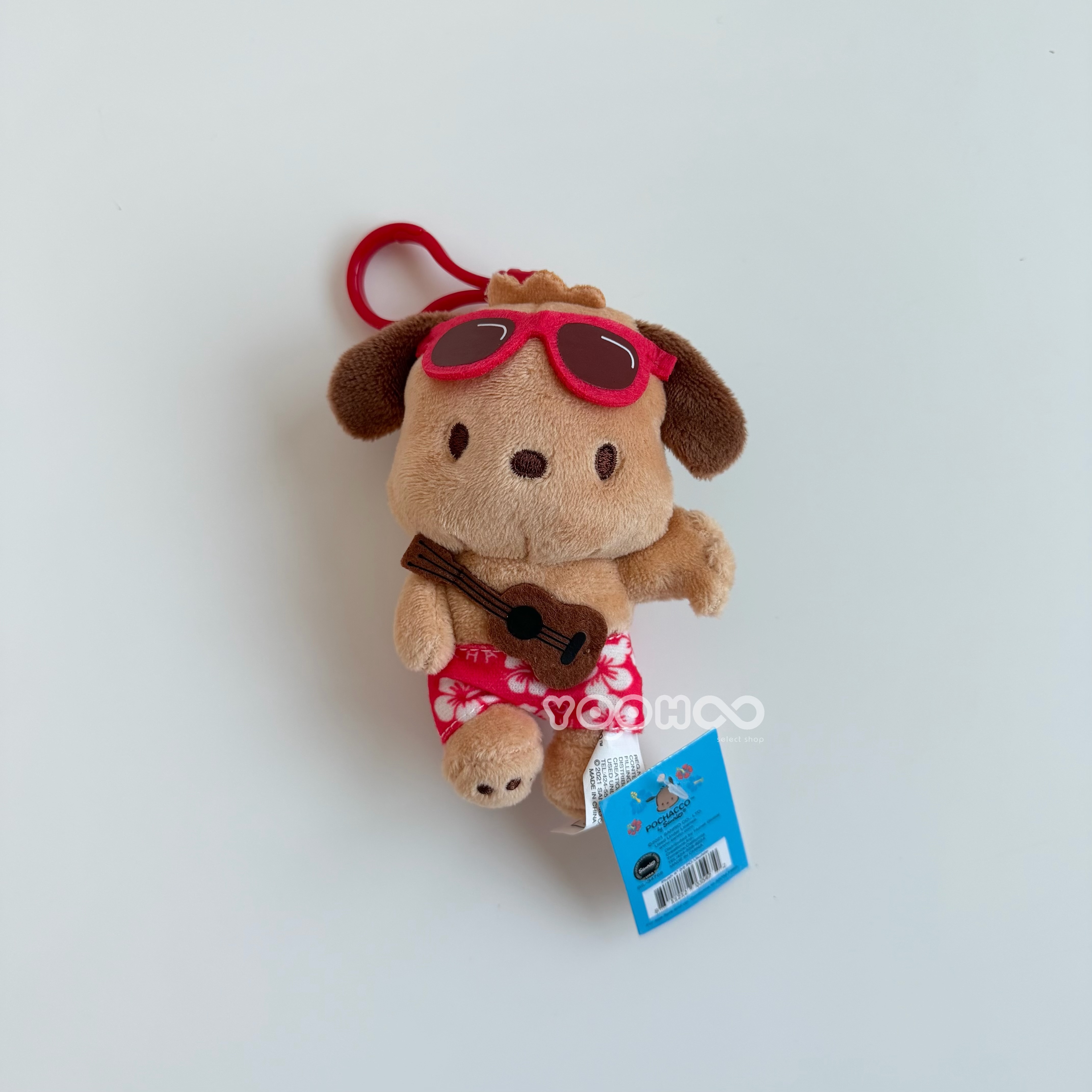 現貨┃三麗鷗 夏威夷限定 黑皮 曬傷 烤焦 HELLO KITTY 美人魚 帕恰狗 草裙舞 吊飾