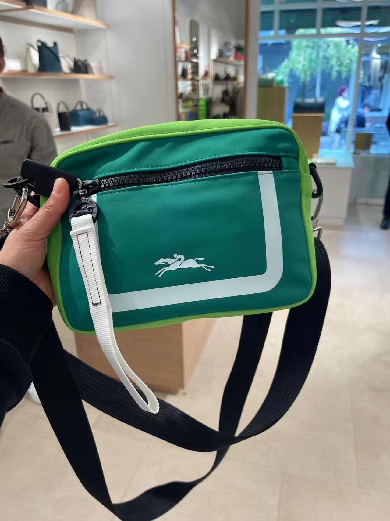 Longchamp Nylon Camera Bag Green 20034