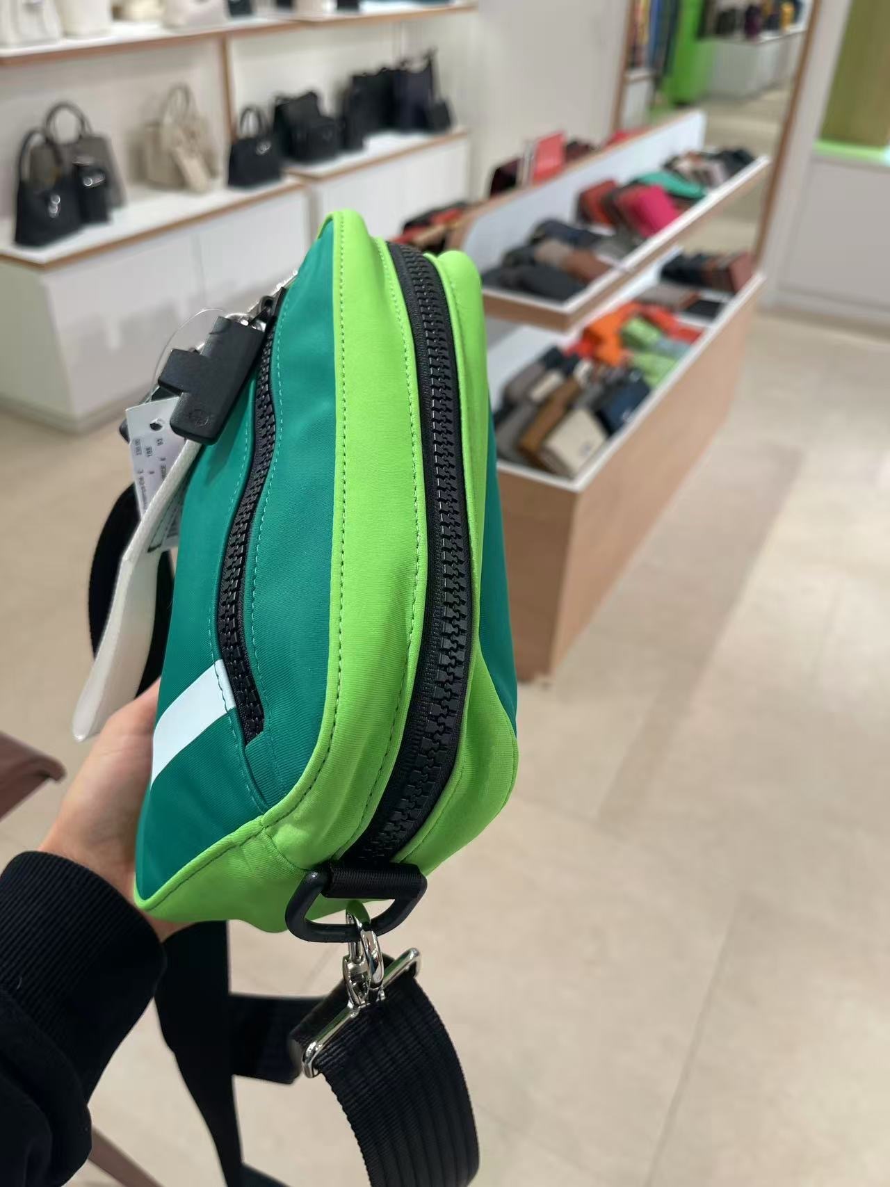 Longchamp Nylon Camera Bag Green 20034