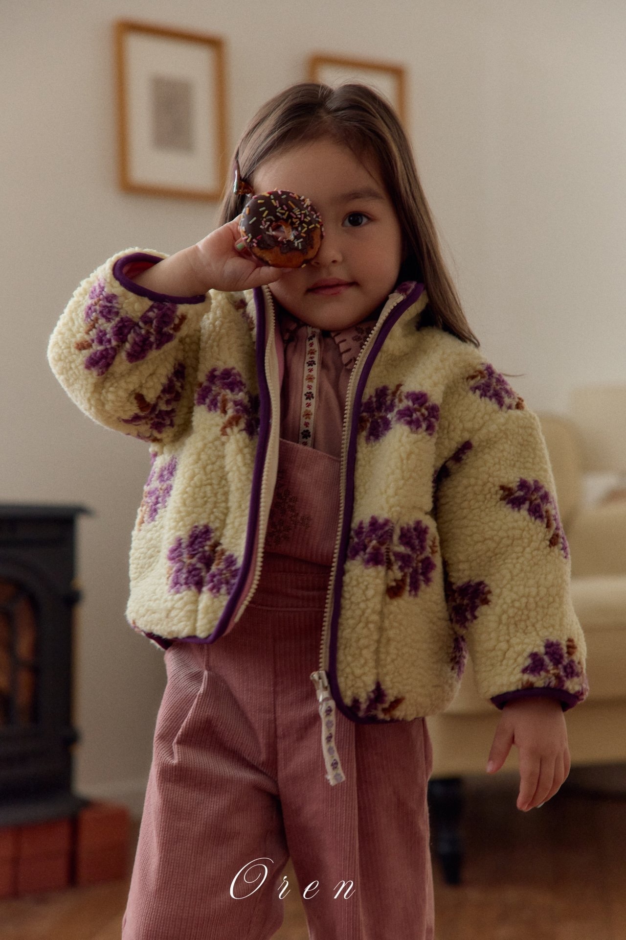 Oren Mellow Flower Fleece Jumper