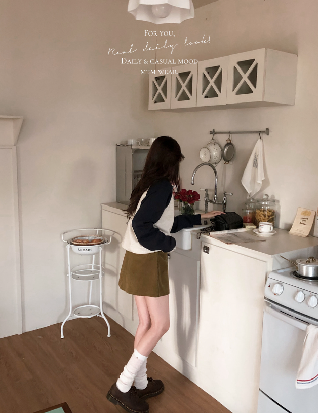 早秋預訂｜插肩雙色衛衣