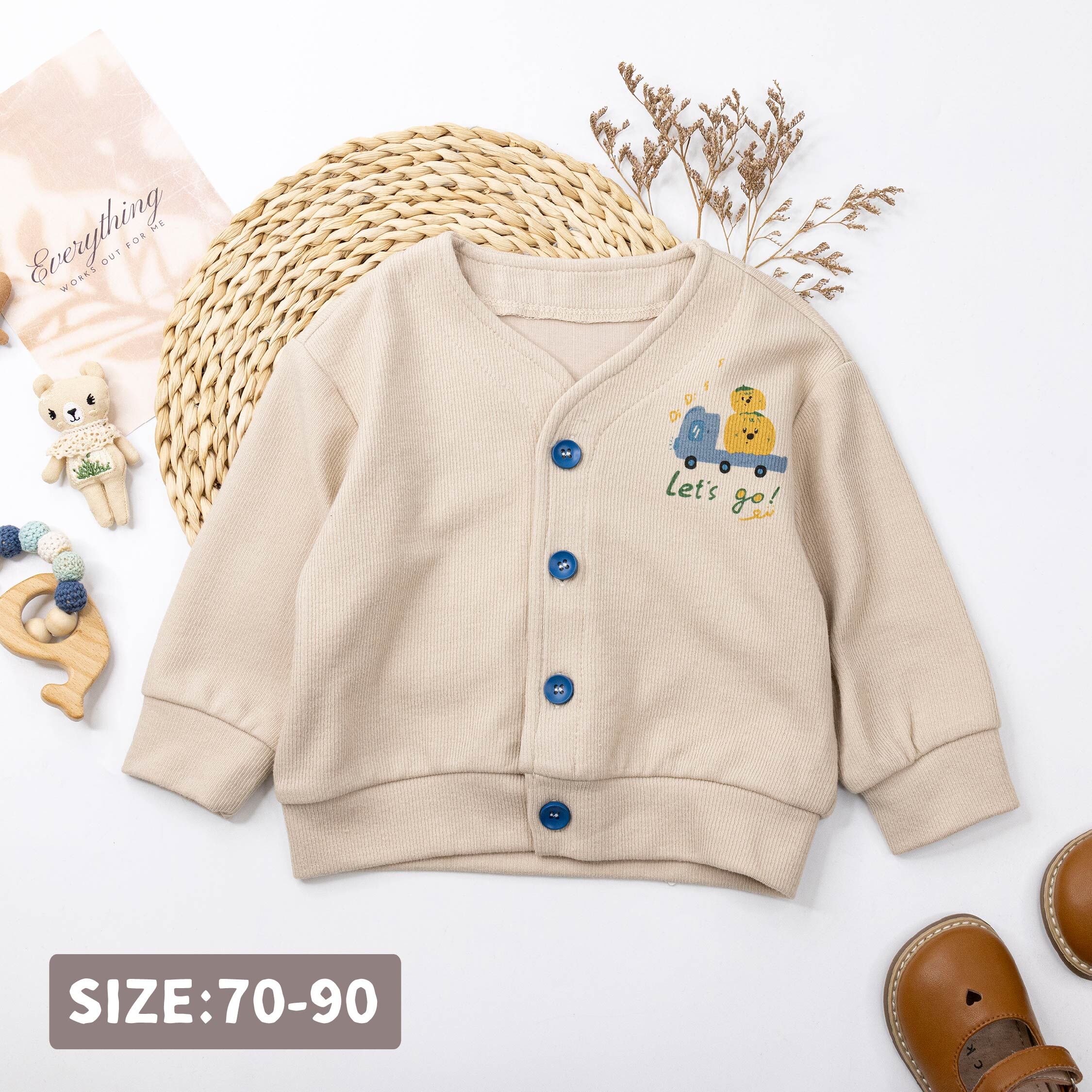 【H55037】DiDi南瓜小貨車開襟外套