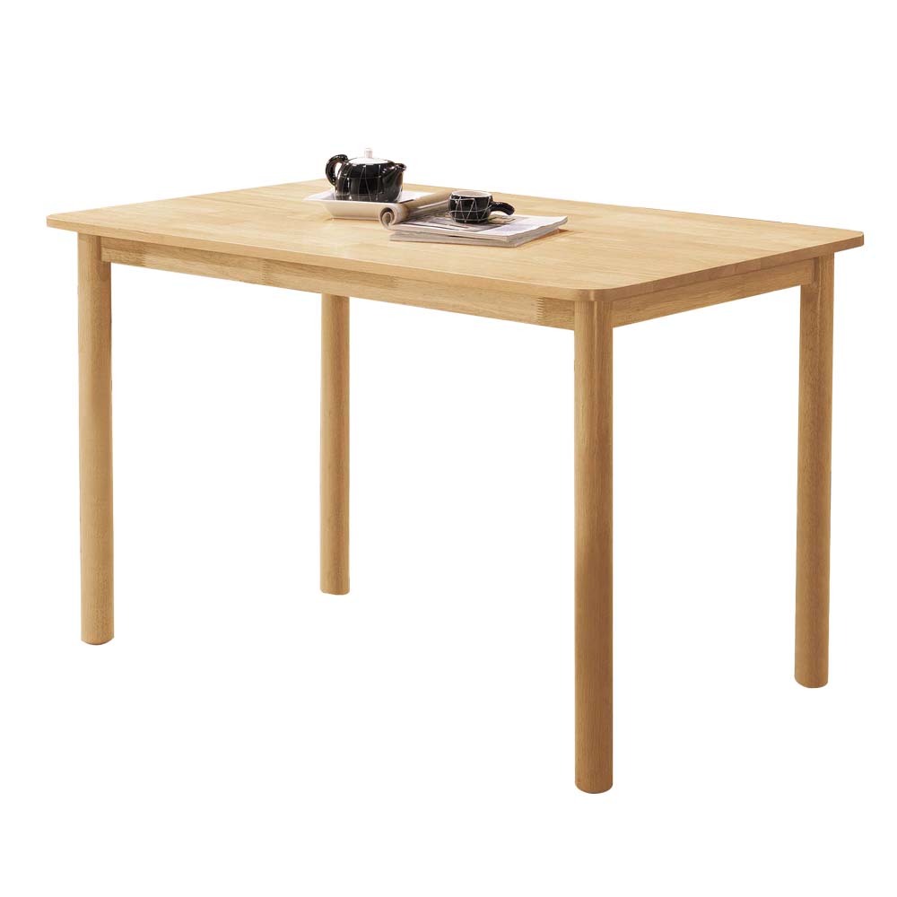 帕多瓦4尺簡約實木餐桌(原木色)