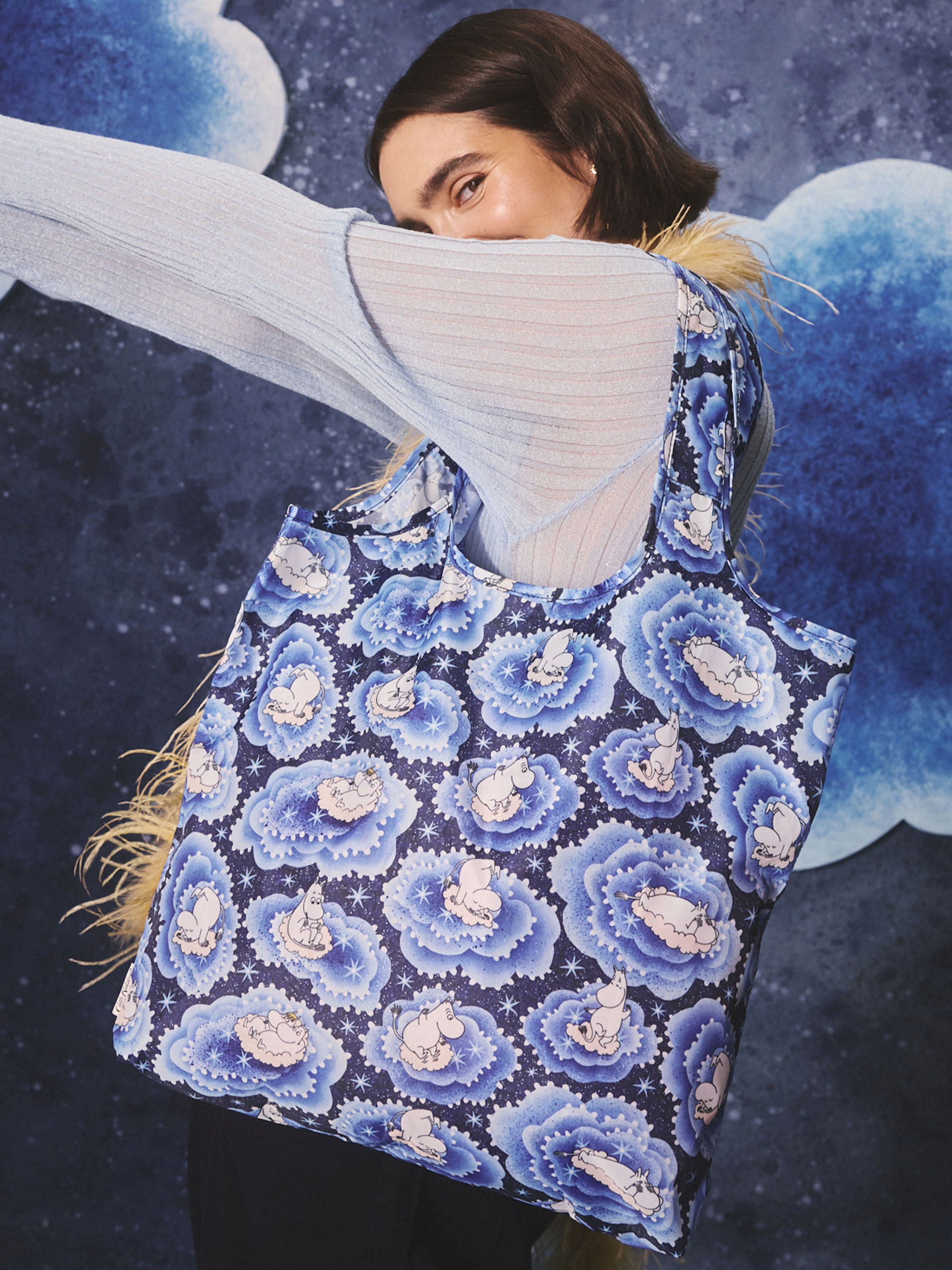 Moomin Clouds 輕便型環保購物袋