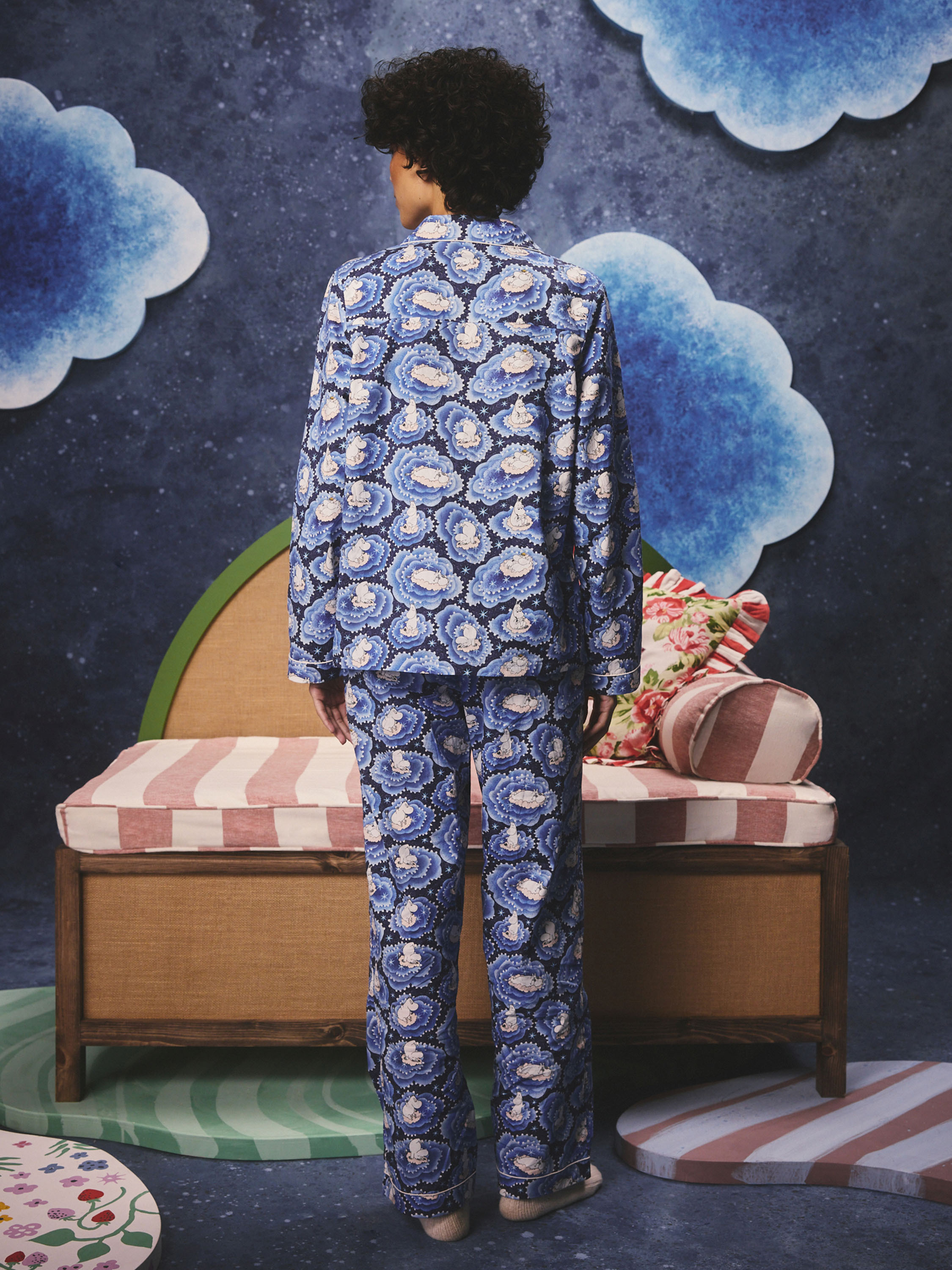 Moomin Clouds 排釦睡衣套裝