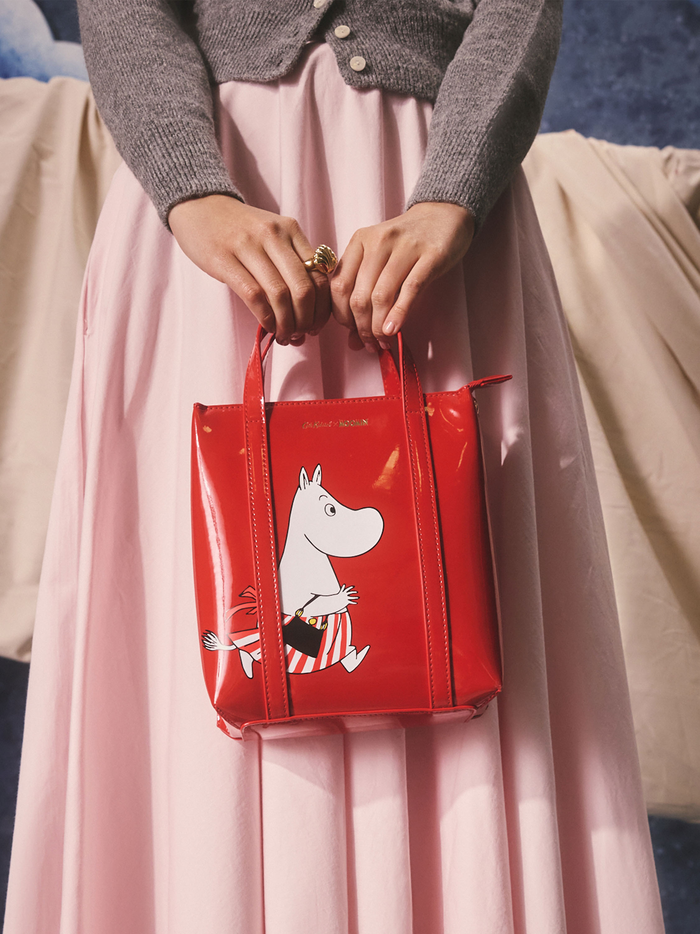 Moomin Mamma 漆皮手提兩用包