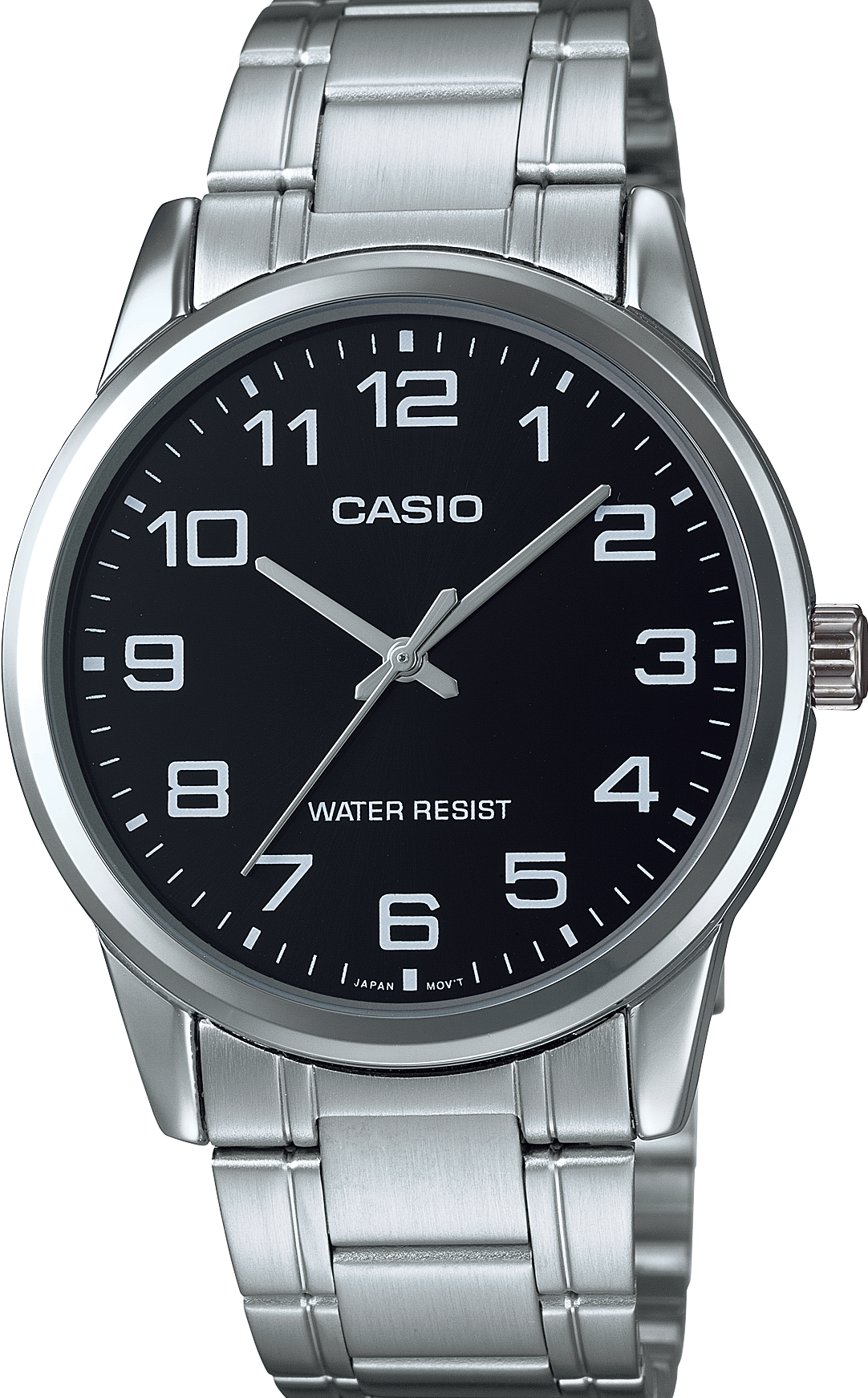 萬年鐘錶 - CASIO 卡西歐 復古簡約數字款男錶 MTP-V001D-1B  錶徑38MM