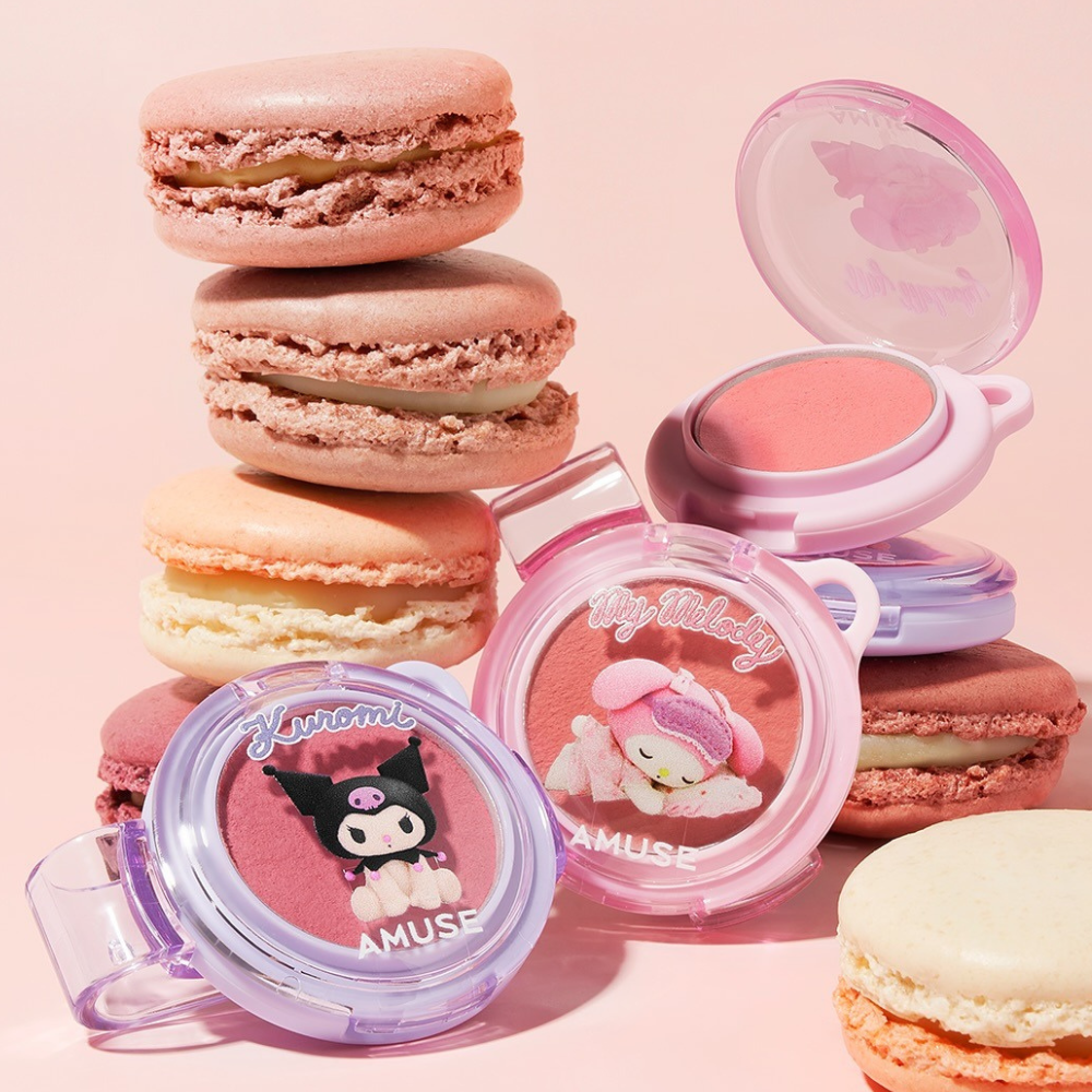 AMUSE [美樂蒂庫洛米聯名] 粉霧唇頰兩用鑰匙圈