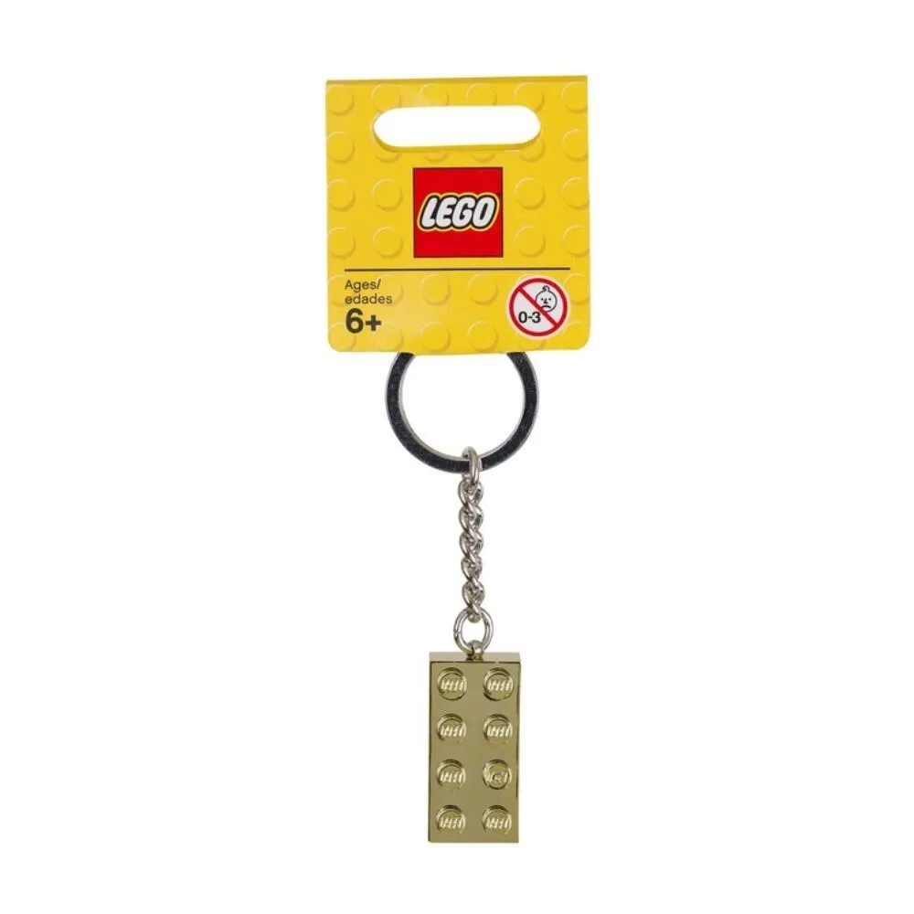 850808 Keychain 2x4 Stud Gold