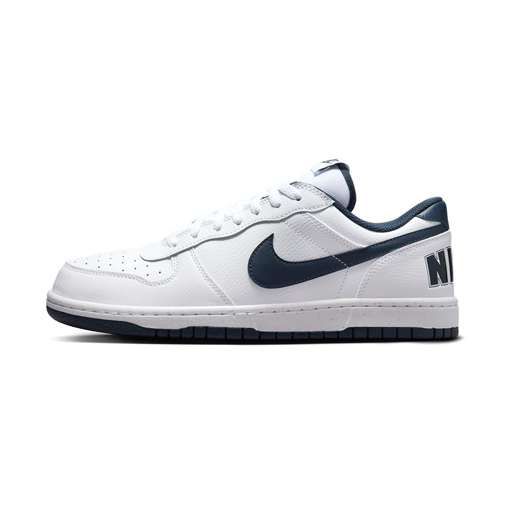 Nike Big Low 男鞋 白藍色 皮革 運動 百搭 橡膠底 休閒鞋 355152-140