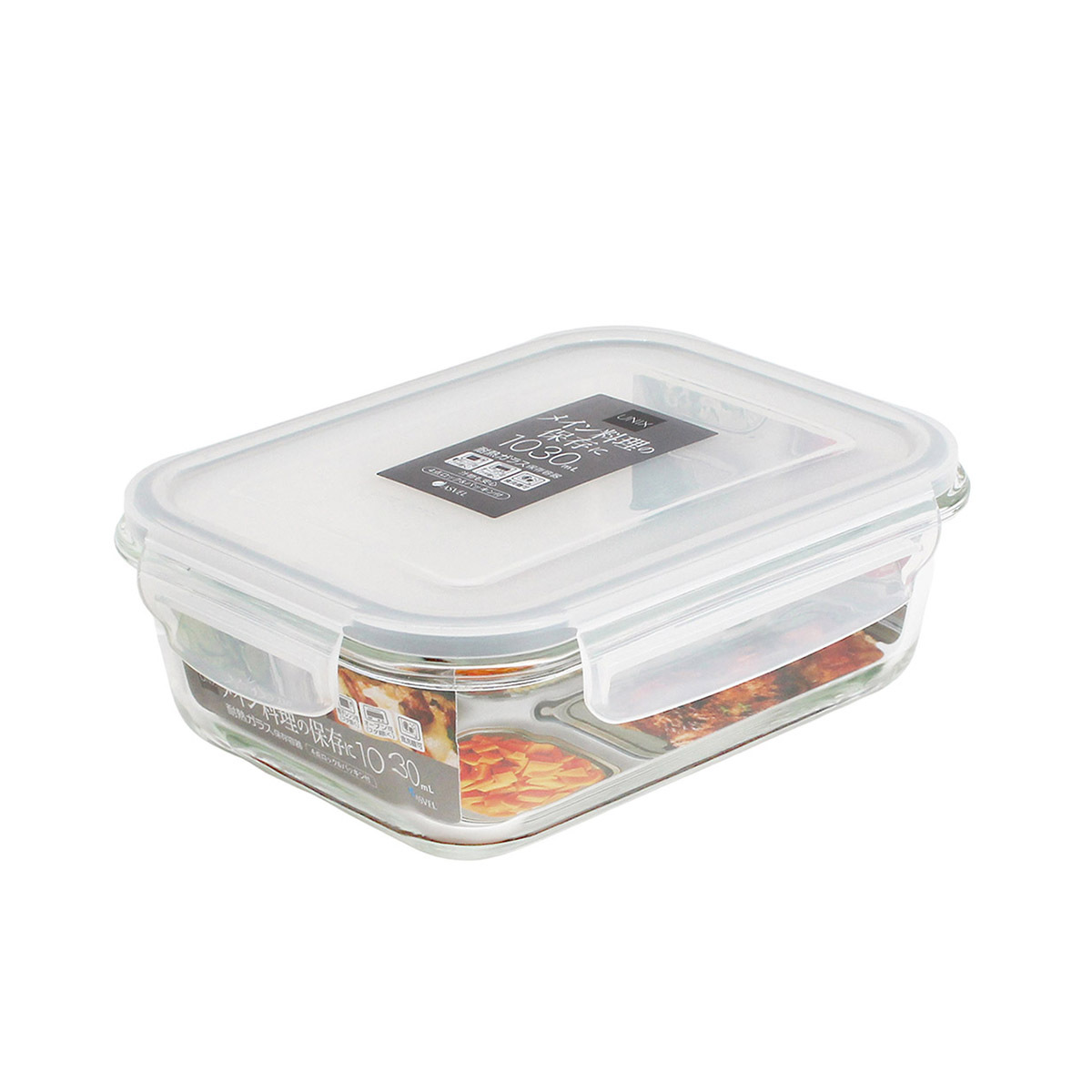 日本品牌 ASVEL UNIX 1.03L 長方形玻璃微波爐盒 -4602-N