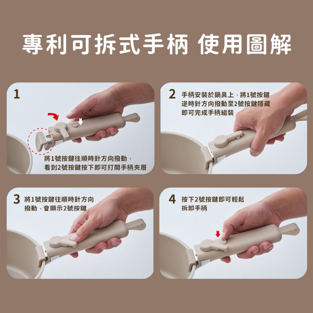 Midas Plus 2.0陶瓷塗層鍋5件組-Chouchou(Q導全覆底/IH爐可用，不挑爐具)