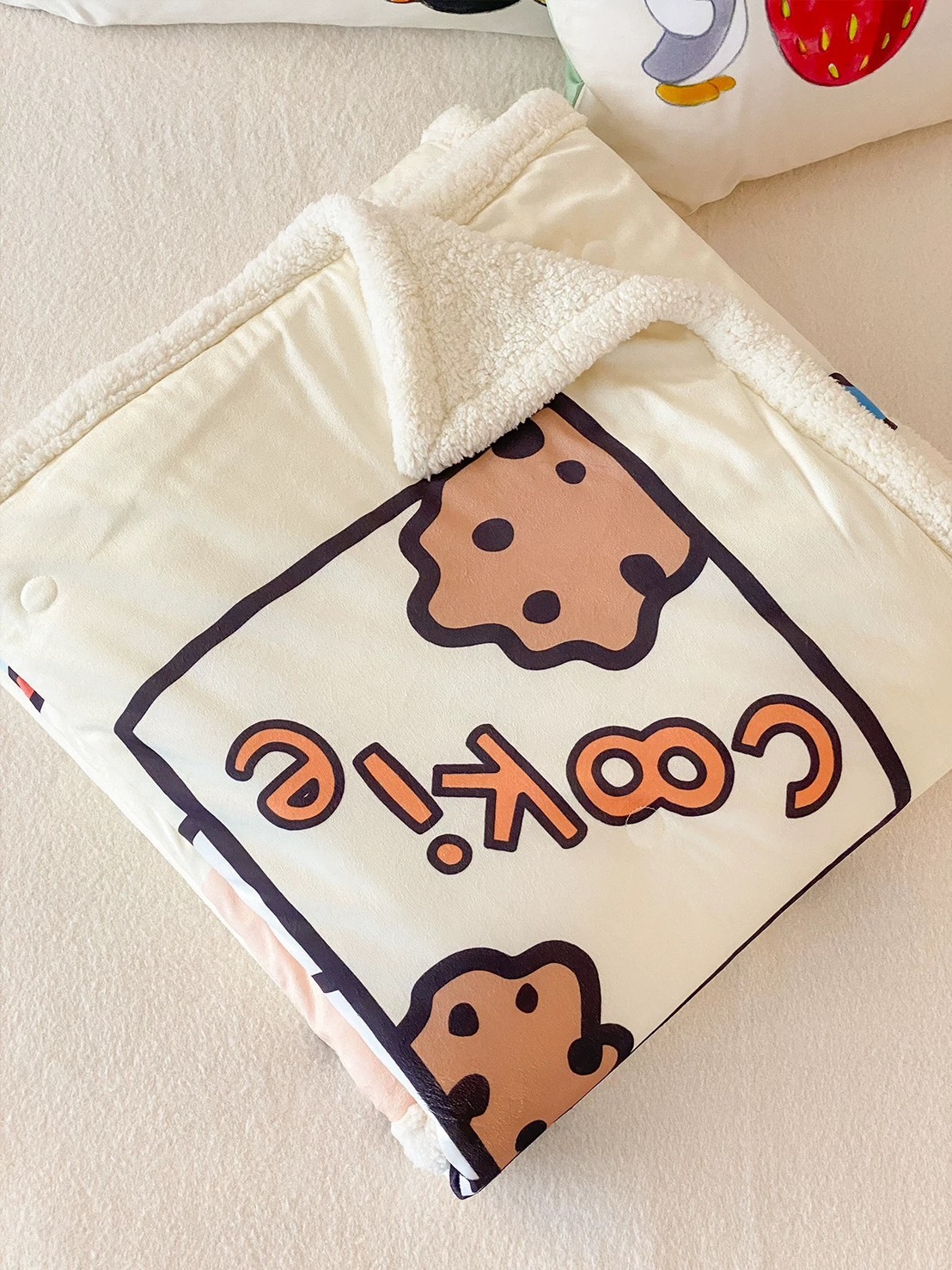 PINGU企鵝家族 正版聯名 仿羊羔絨毯