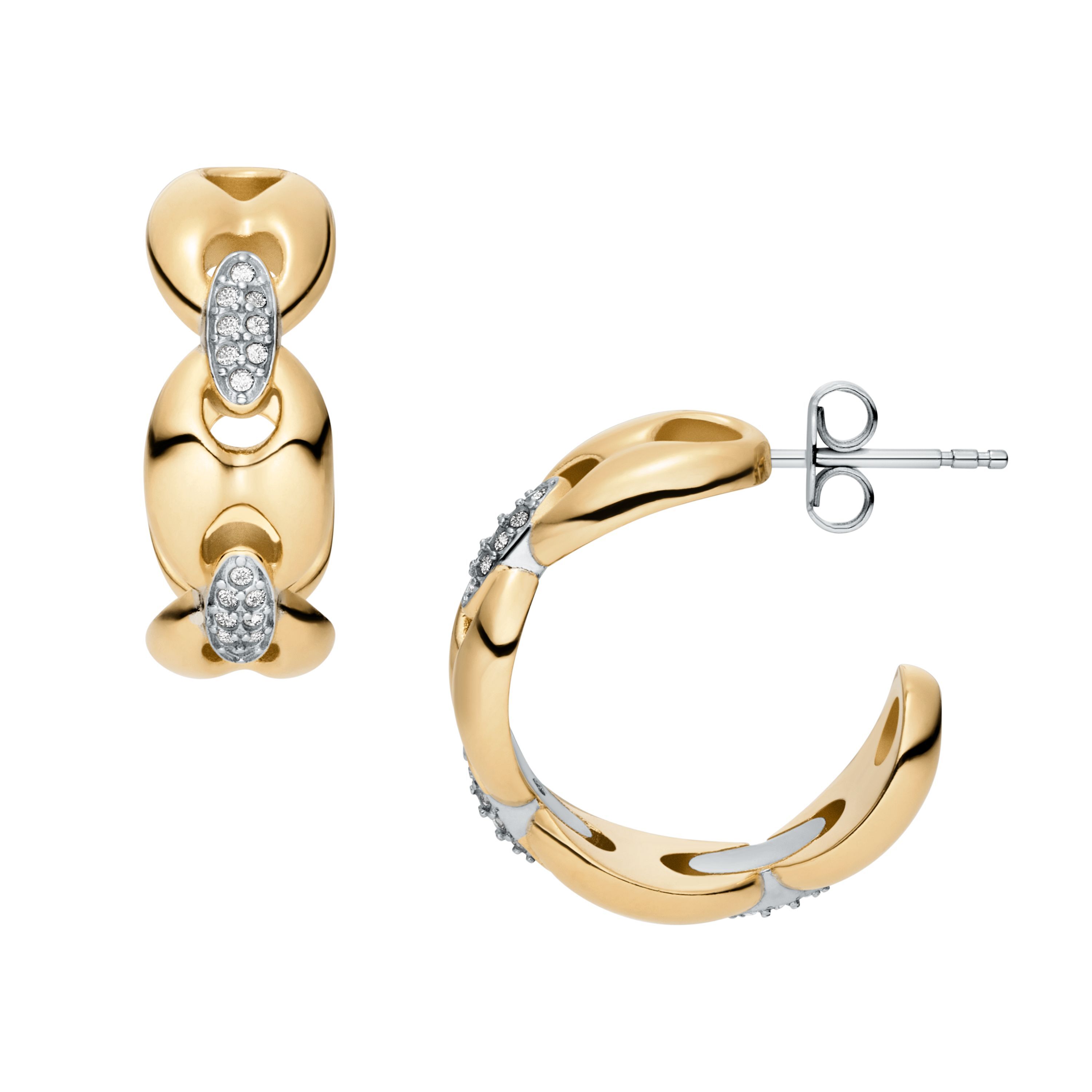 Heritage 璀璨鏈影不鏽鋼耳環-金色 JF04930998