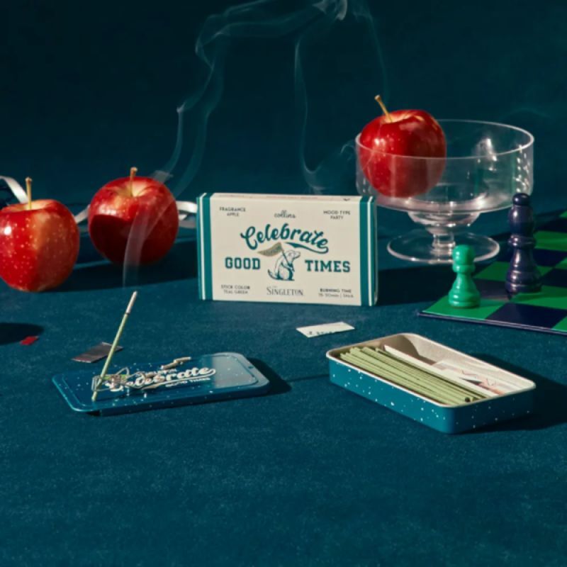 【Collins】限定款鐵盒線香70支-GOOD TIMES #蘋果派對