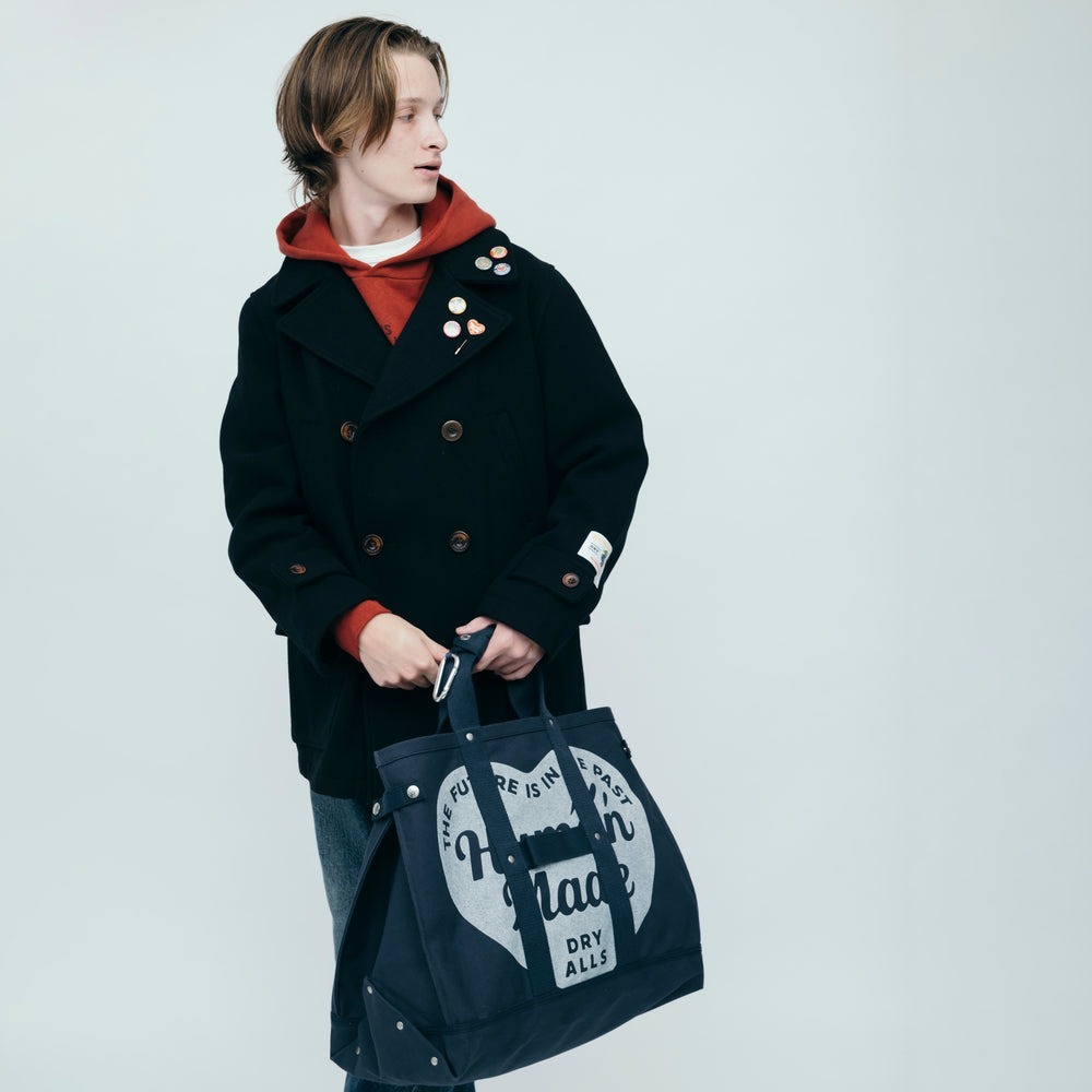 現貨┃HUMAN MADE TOTE BAG LARGE 愛心 帆布 復古 水洗 手提包 手提袋