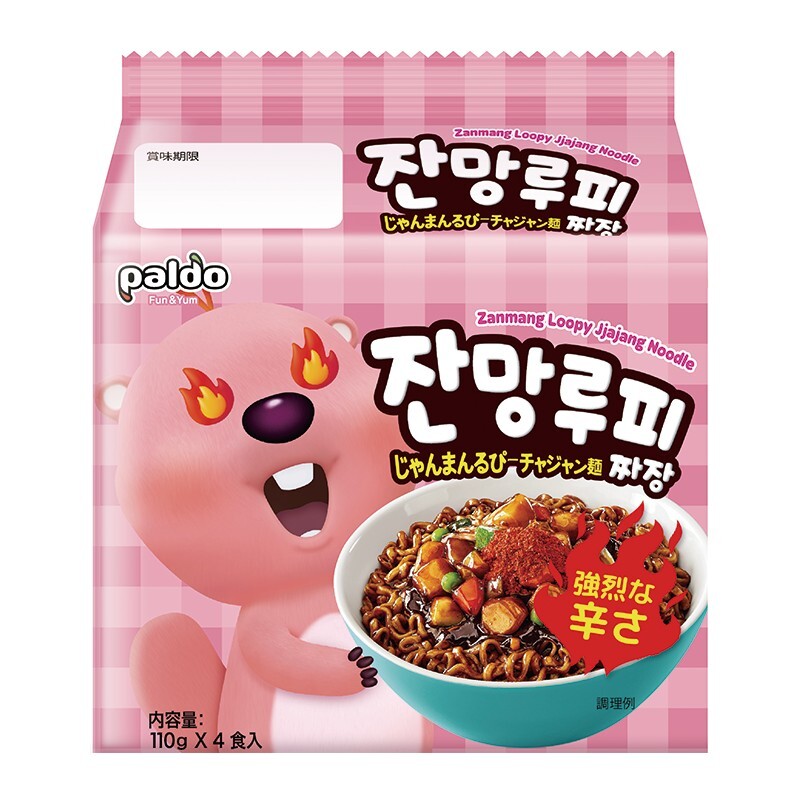 韓國 八道 露比炸醬麵 辣味 110gX4入