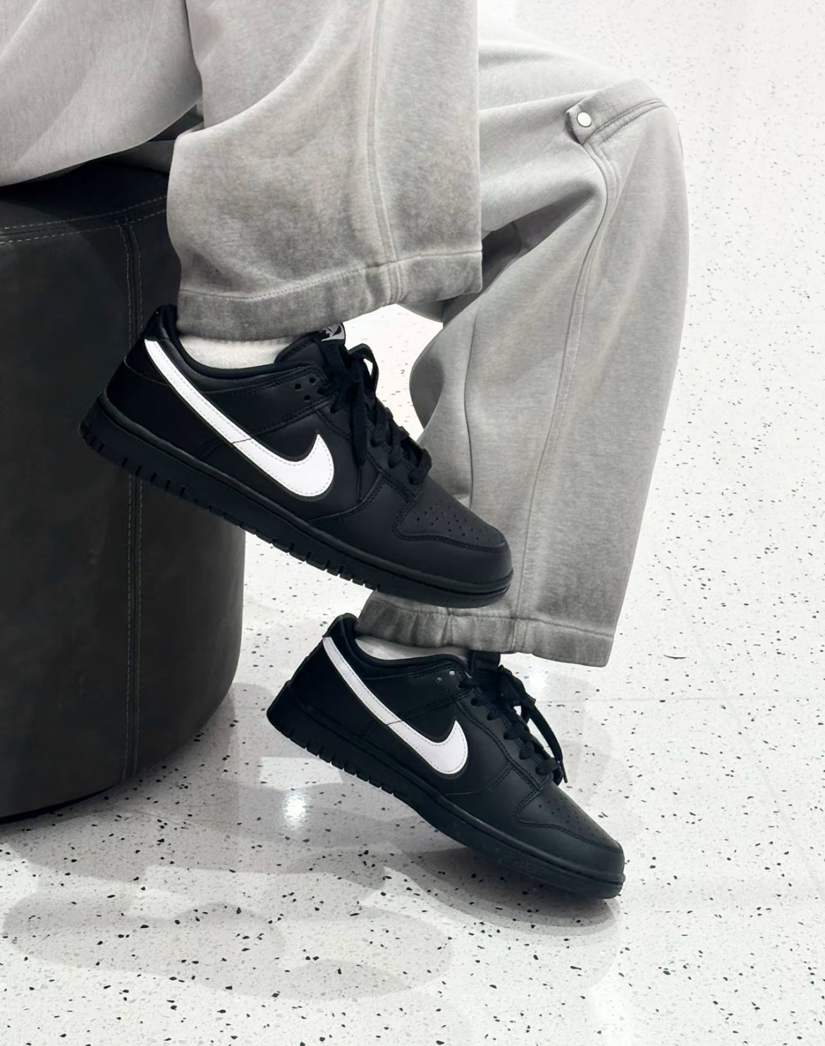 男鞋 NIKE DUNK LOW RETRO 'Black White' 黑白 低筒 復古 休閒鞋【IO7606-010】