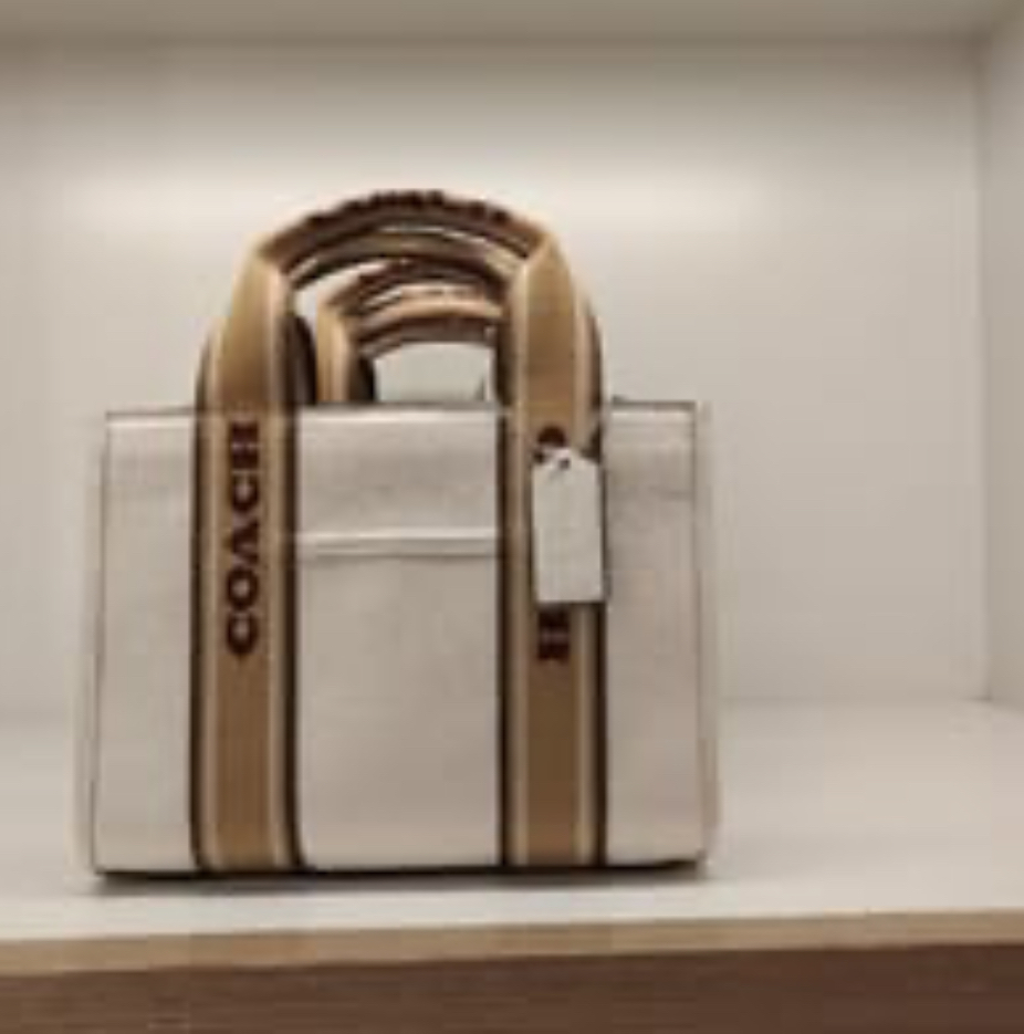 [S] COACH SV/CHALK MULTI CAR77 RFB SMITH BIG TOTE BAG 24, 196395774821 (SCO1205)