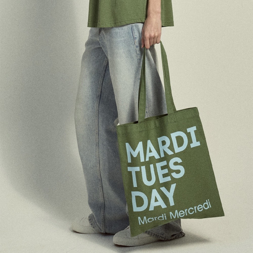 韓國｜Mardi Mercredi CANVAS BAG FLOWER DU MERCREDI 帆布包