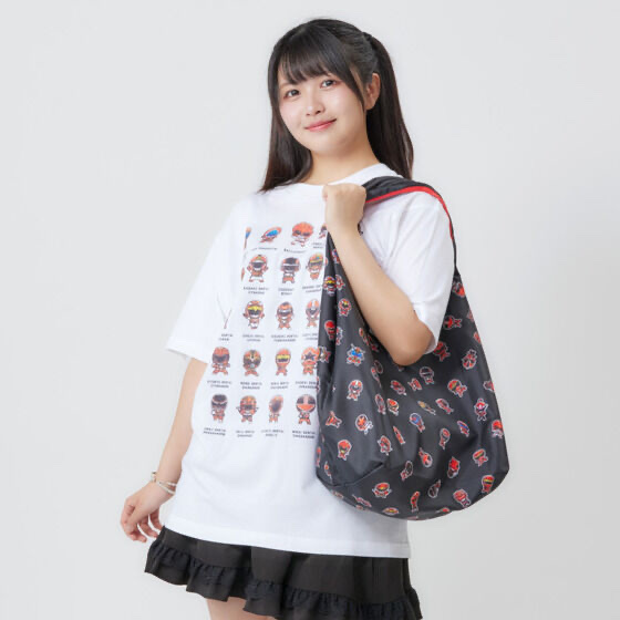 239769 Pbandai 預訂 2025/11月 スーパー戦隊シリーズ　歴代レッド　デフォルメ　たためるトートバッグ