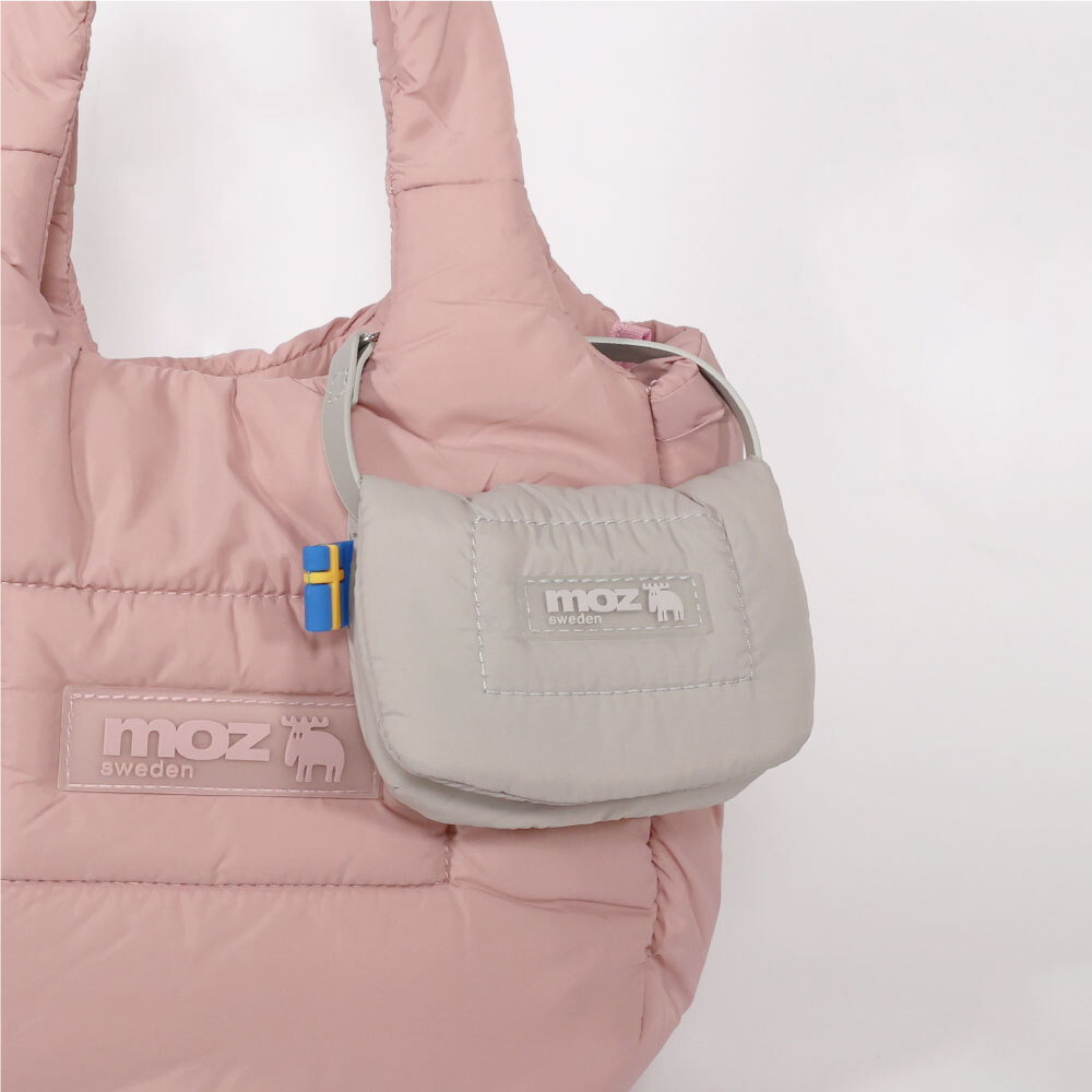 moz瑞典 駝鹿 Light mini 空氣 雲朵包 (淺灰)