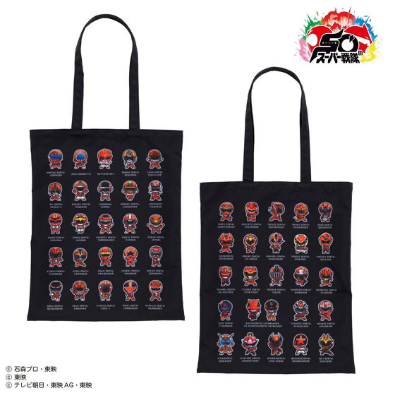 239786 Pbandai 預訂 2025/11月 スーパー戦隊シリーズ　歴代レッド　デフォルメ　トートバッグ