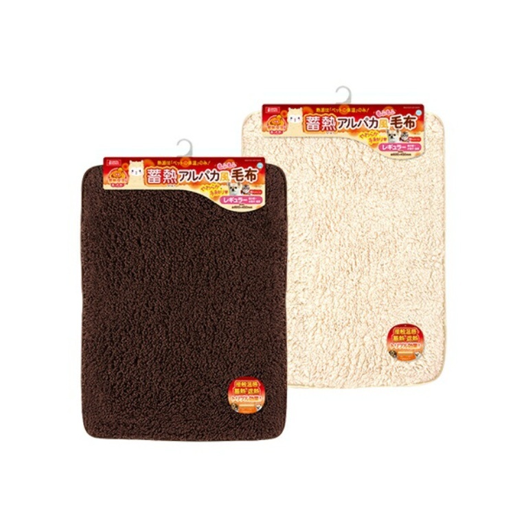 GONTA CLUB 接觸溫感 保暖毛墊 棕色 奶油白色