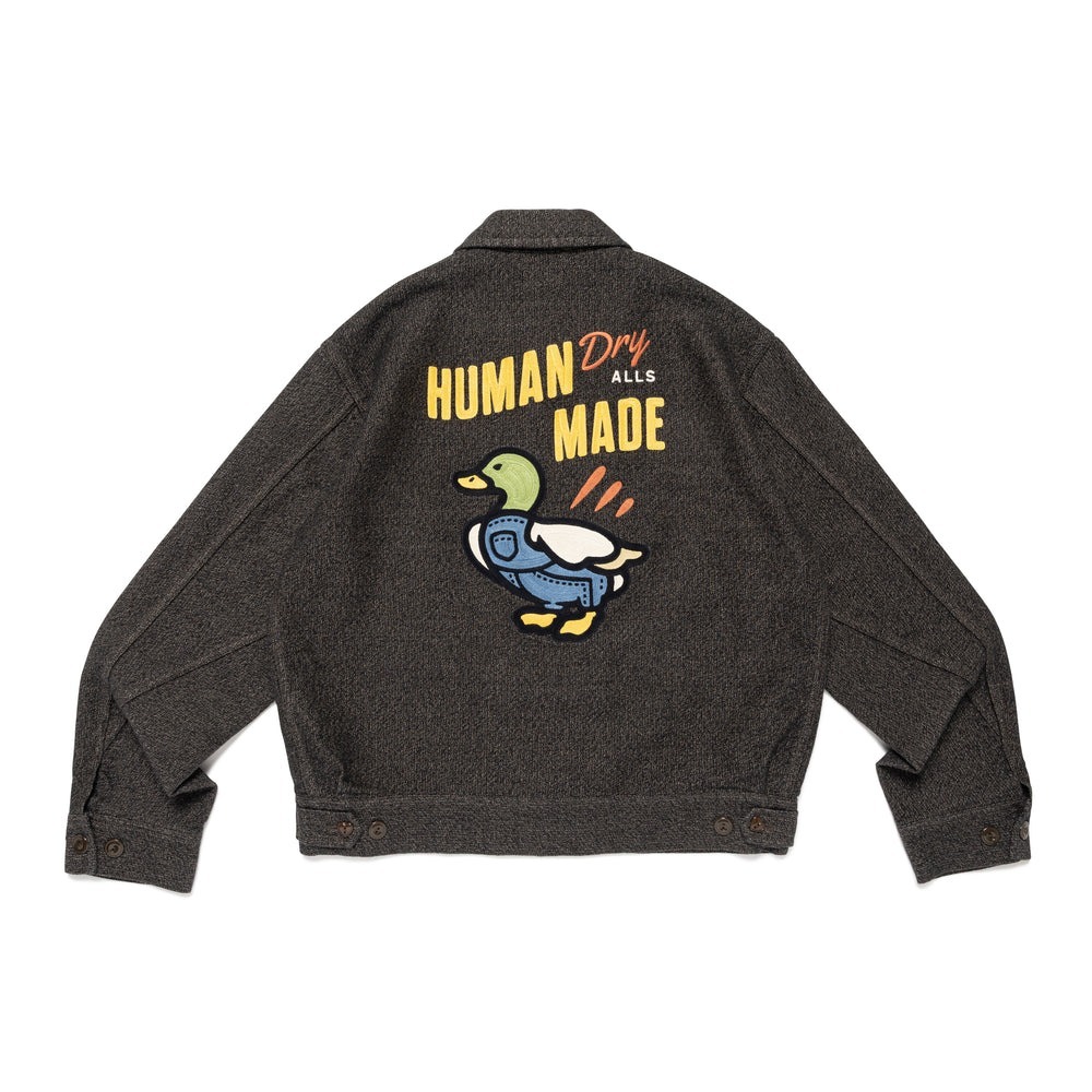 現貨┃HUMAN MADE ZIP-UP WORK JACKET 鴨子 刺繡 拉鍊 夾克 外套