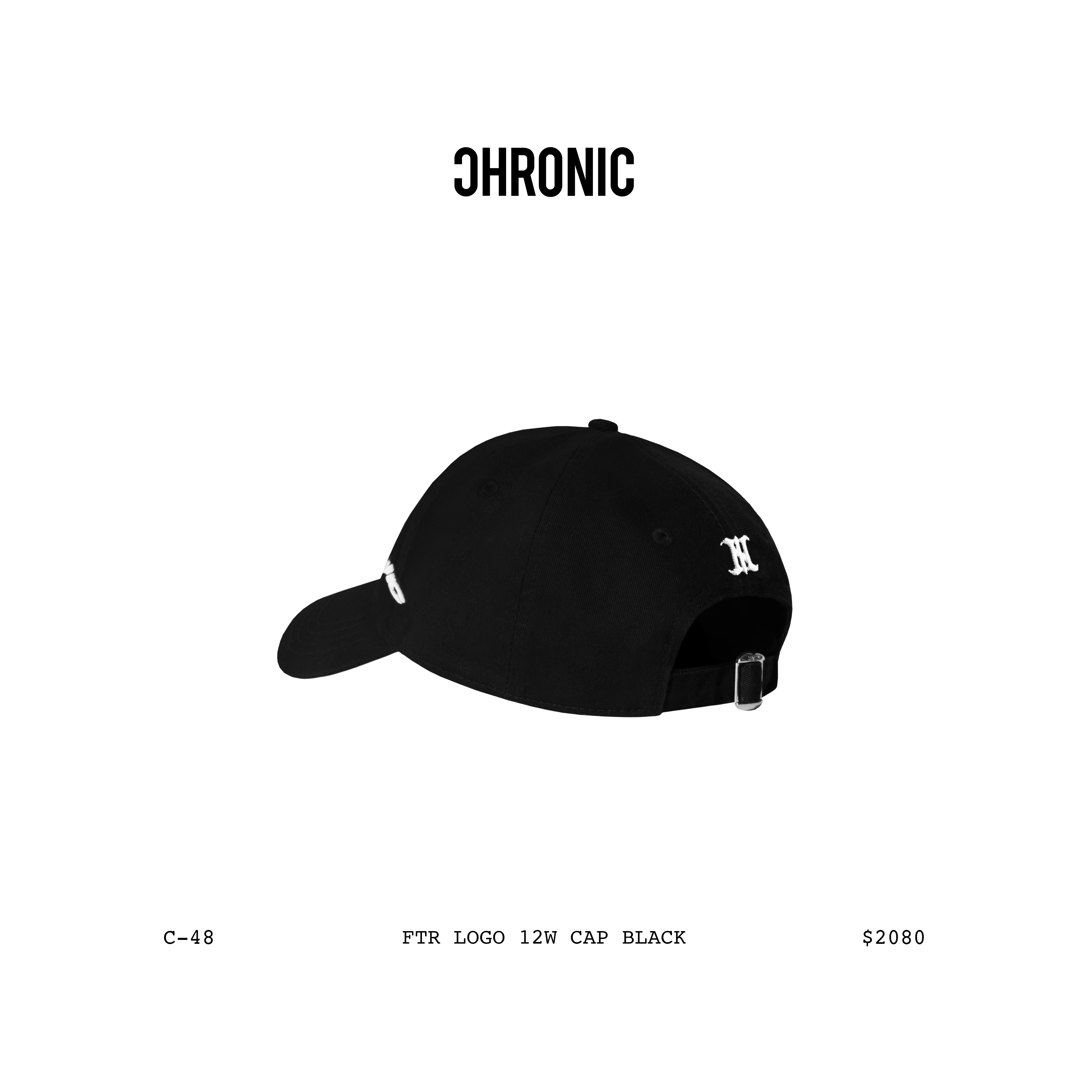 FTR LOGO 12W CAP BLACK / C-48