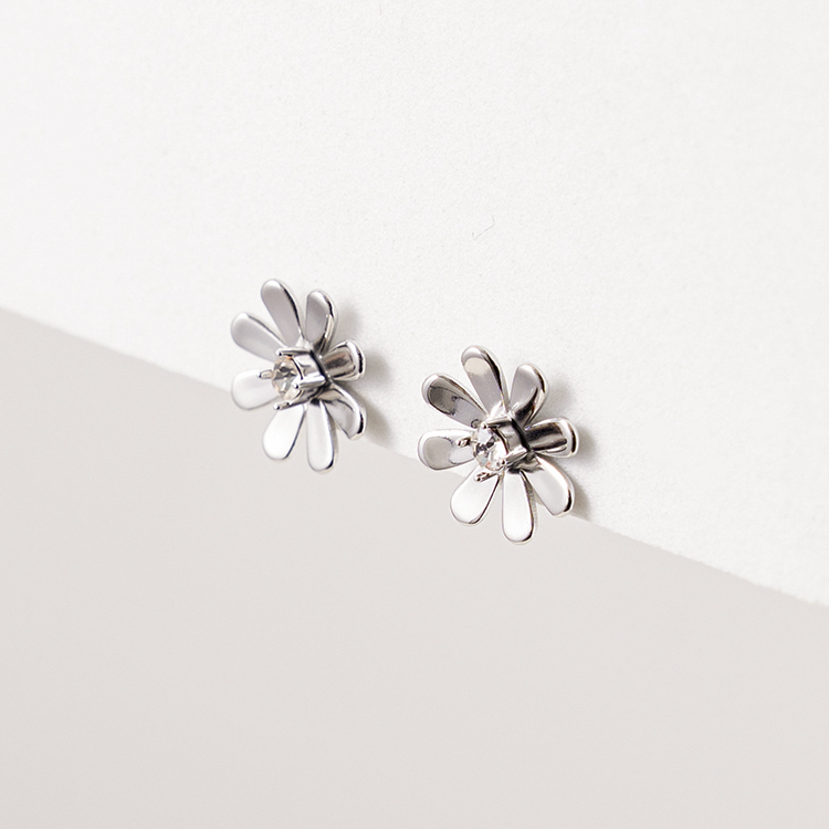 miramira自然｜春日繁花鋯石耳環D7059-銀86647