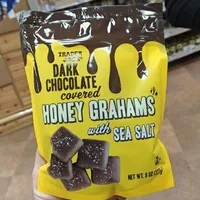 [S] TRADER JOE'S DARK CHOCOLATE COVERED HONEY GRAHAMS WITH SEA SALT, 550246 (SZZ817)