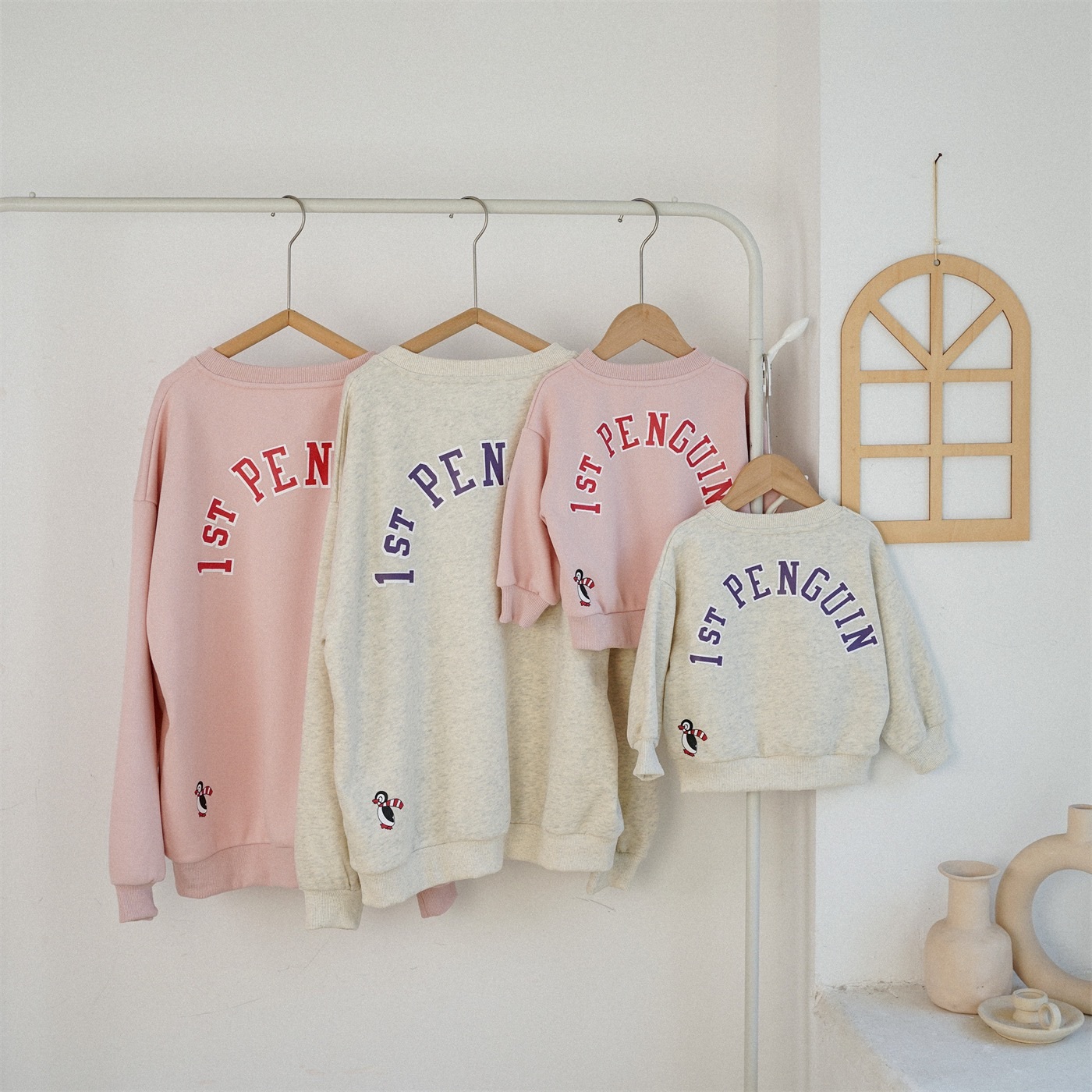 親子裝_兩色企鵝上衣