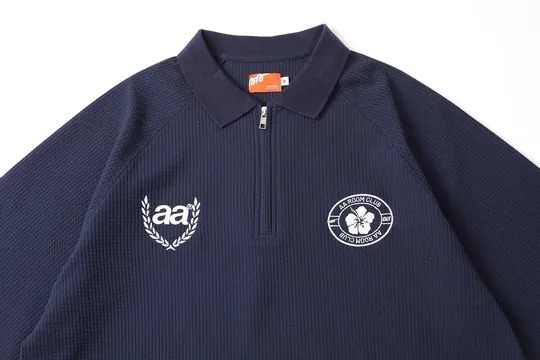 AA Waffle Knit Polo Shirt