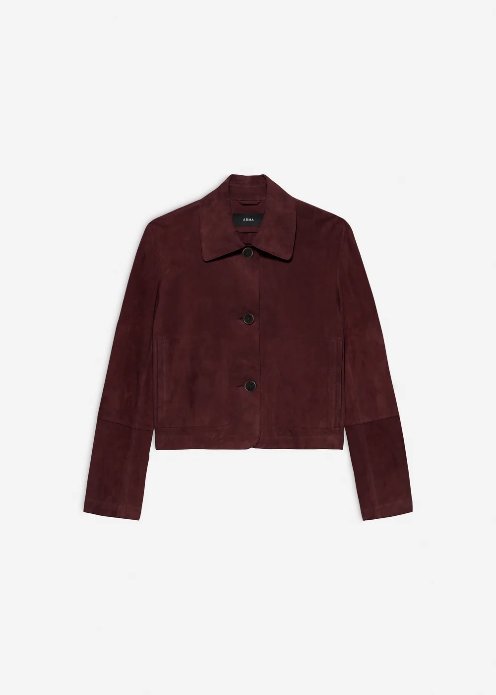 ARMA 麂皮短外套(酒紅)
