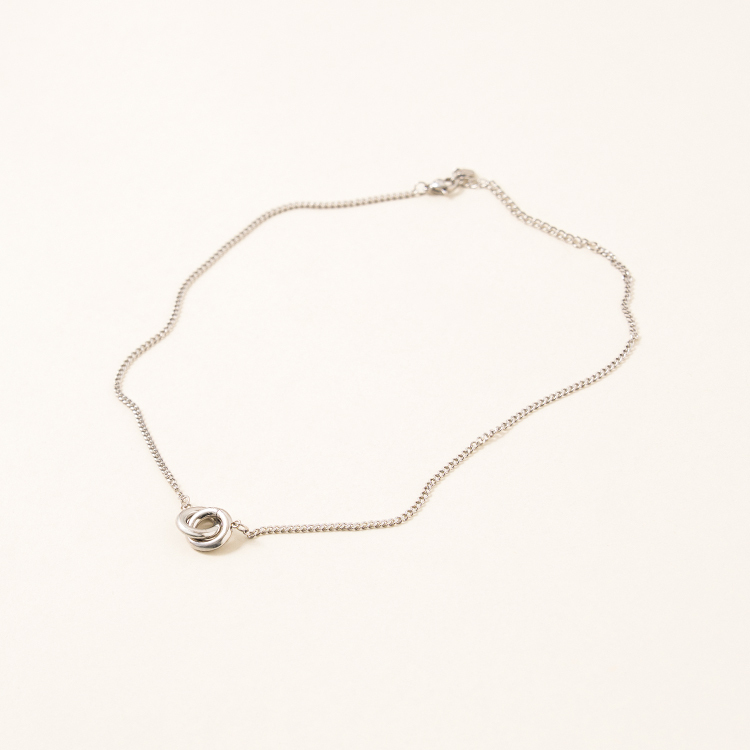 miramira扣圈｜圓圈扣環墜項鍊B1795-銀39940