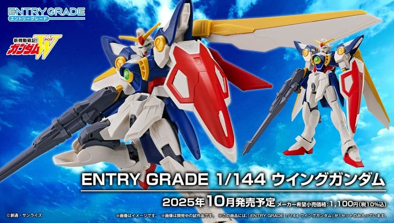 BANDAI 代理版 組裝模型 ENTRY GRADE 1/144 飛翼鋼彈