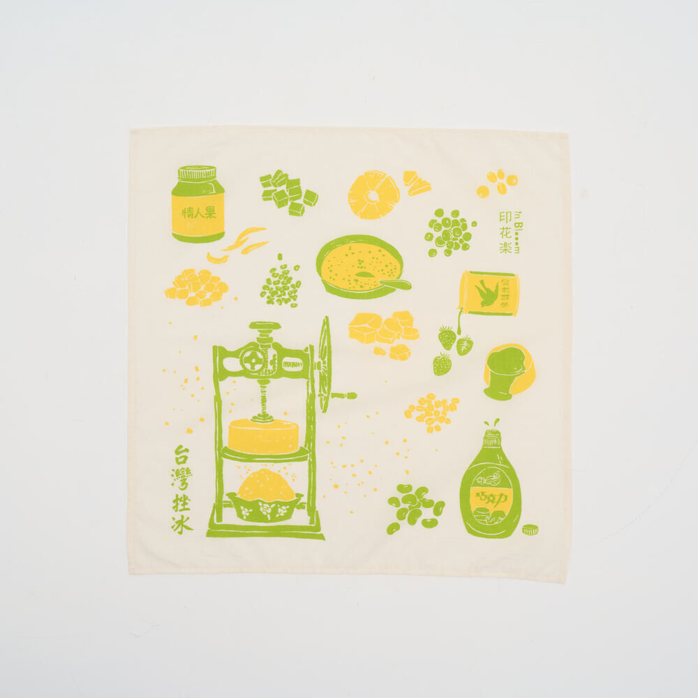 Handkerchief/Taiwanese Shaved Ice/Lemon Green