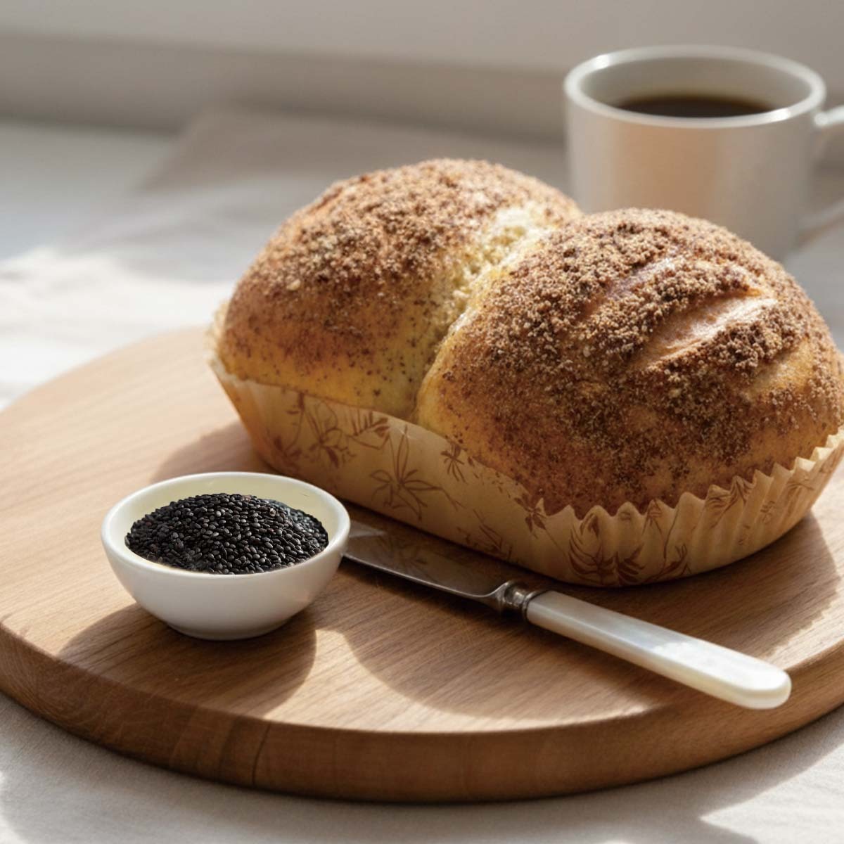 【限門市購買】黑芝麻麵包