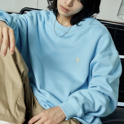 U.S. POLO ASSN. x PUBLUX 圓領 大學T 寬鬆長袖 上衣  98339642